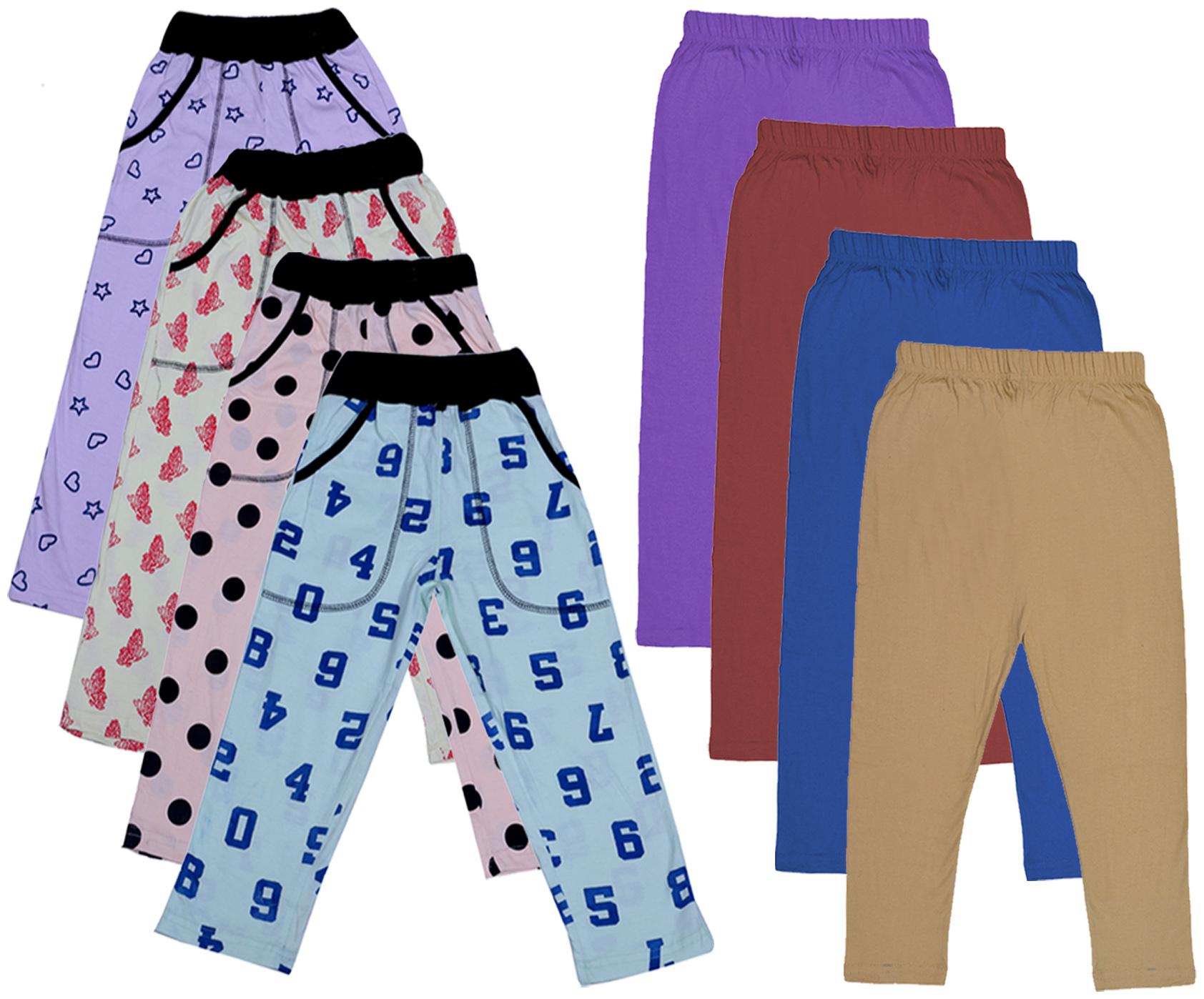 

Kavya Girl Cotton Solid Capri - Multi