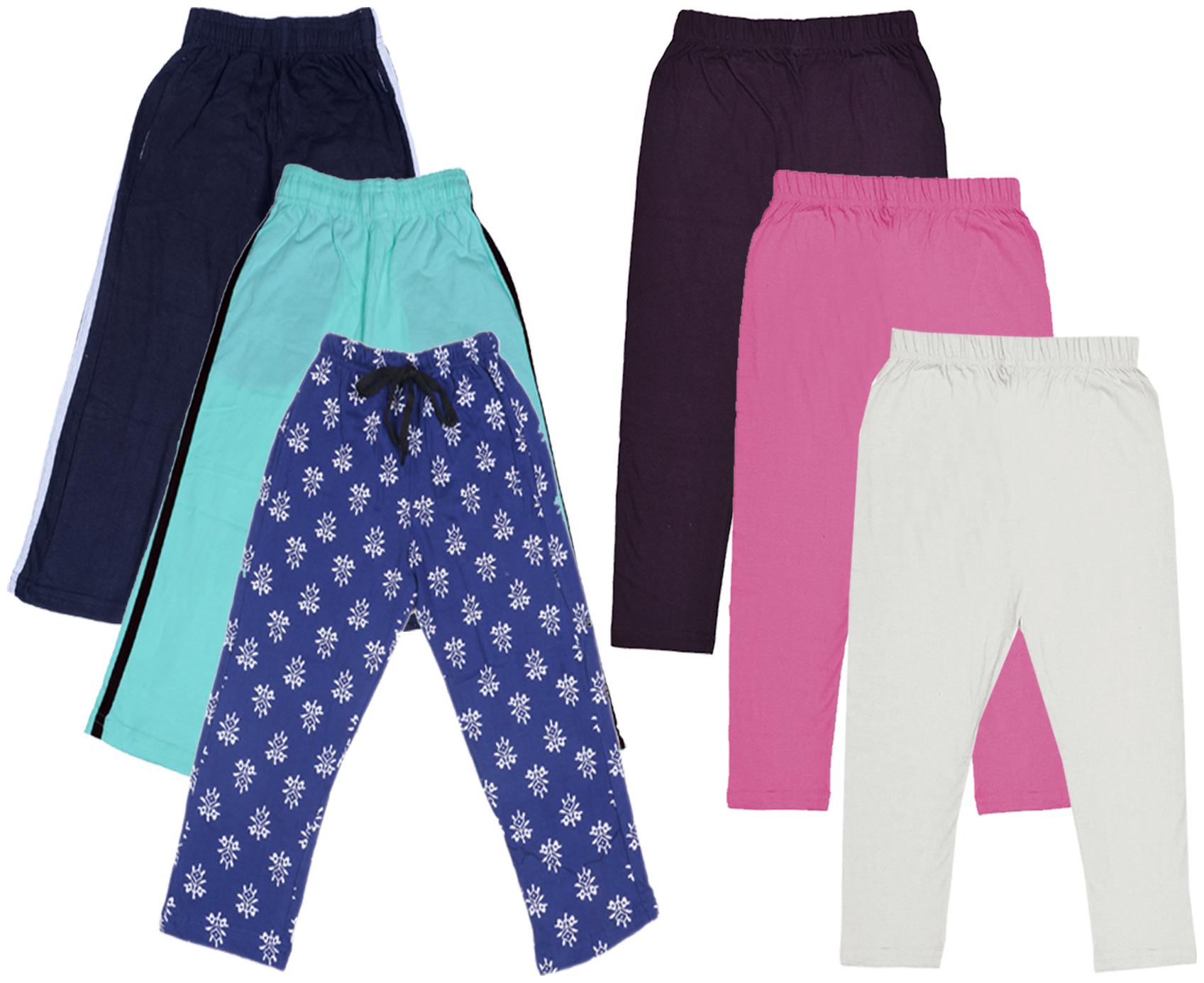 

Kavya Girl Cotton Solid Capri - Multi