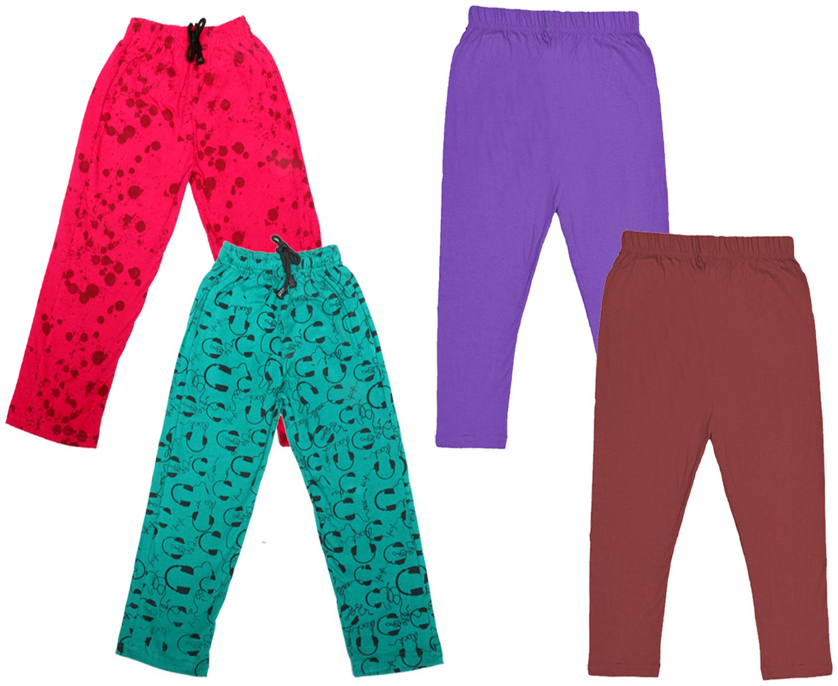 

Kavya Girl Cotton Solid Capri - Multi