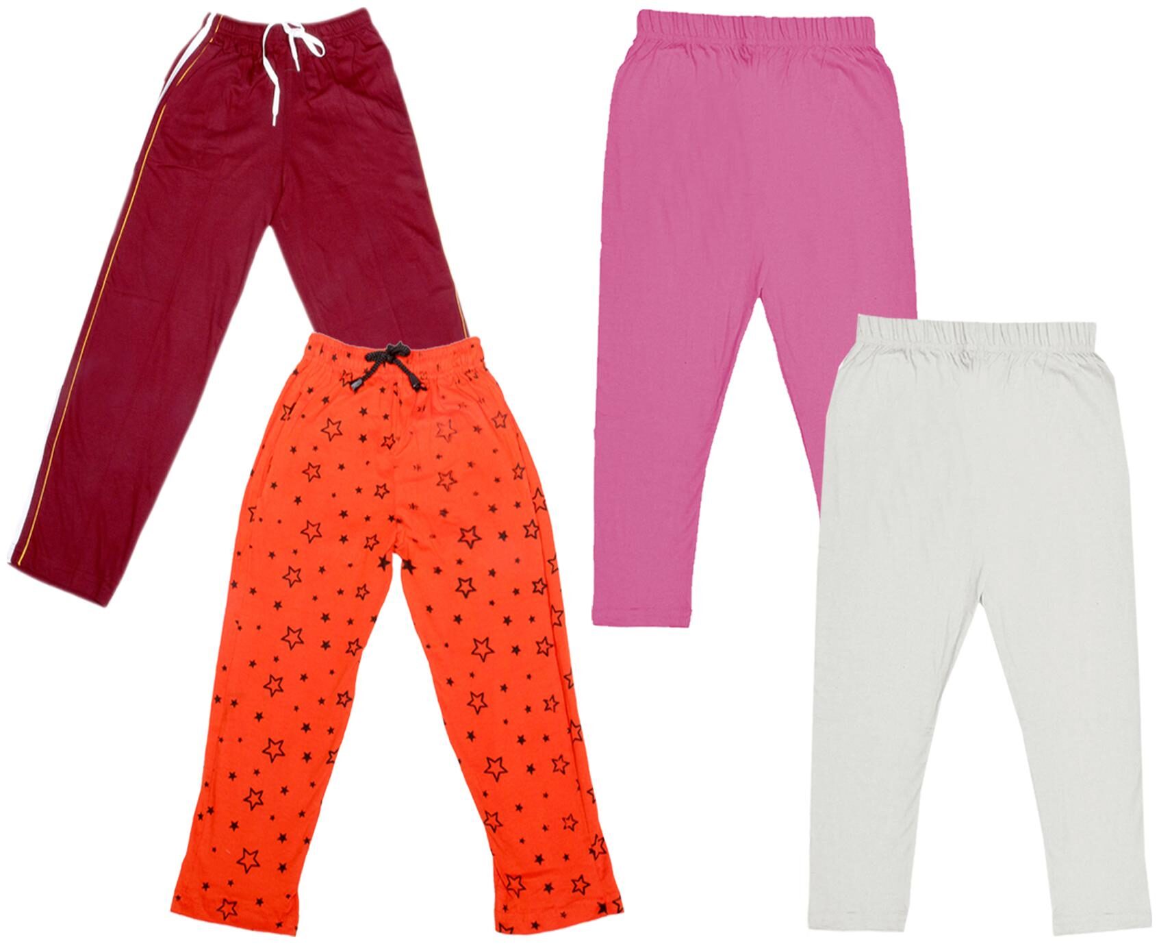 

Kavya Girl Cotton Solid Capri - Multi