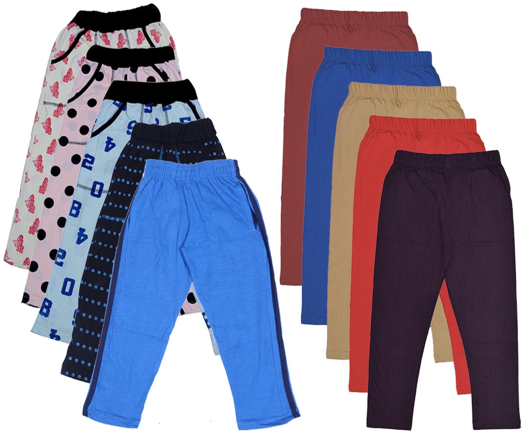 

Kavya Girl Cotton Solid Capri - Multi