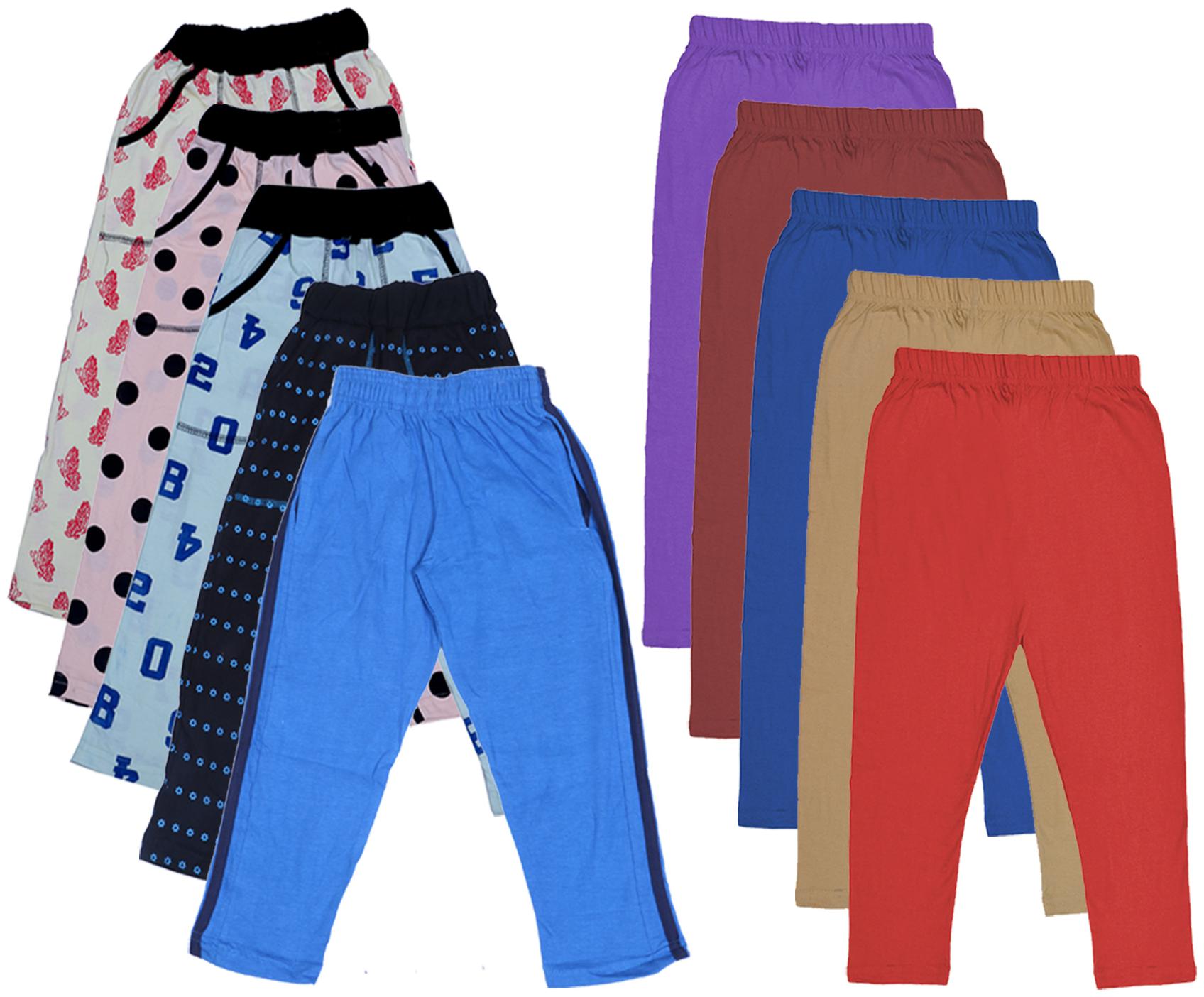 

Kavya Girl Cotton Solid Capri - Multi
