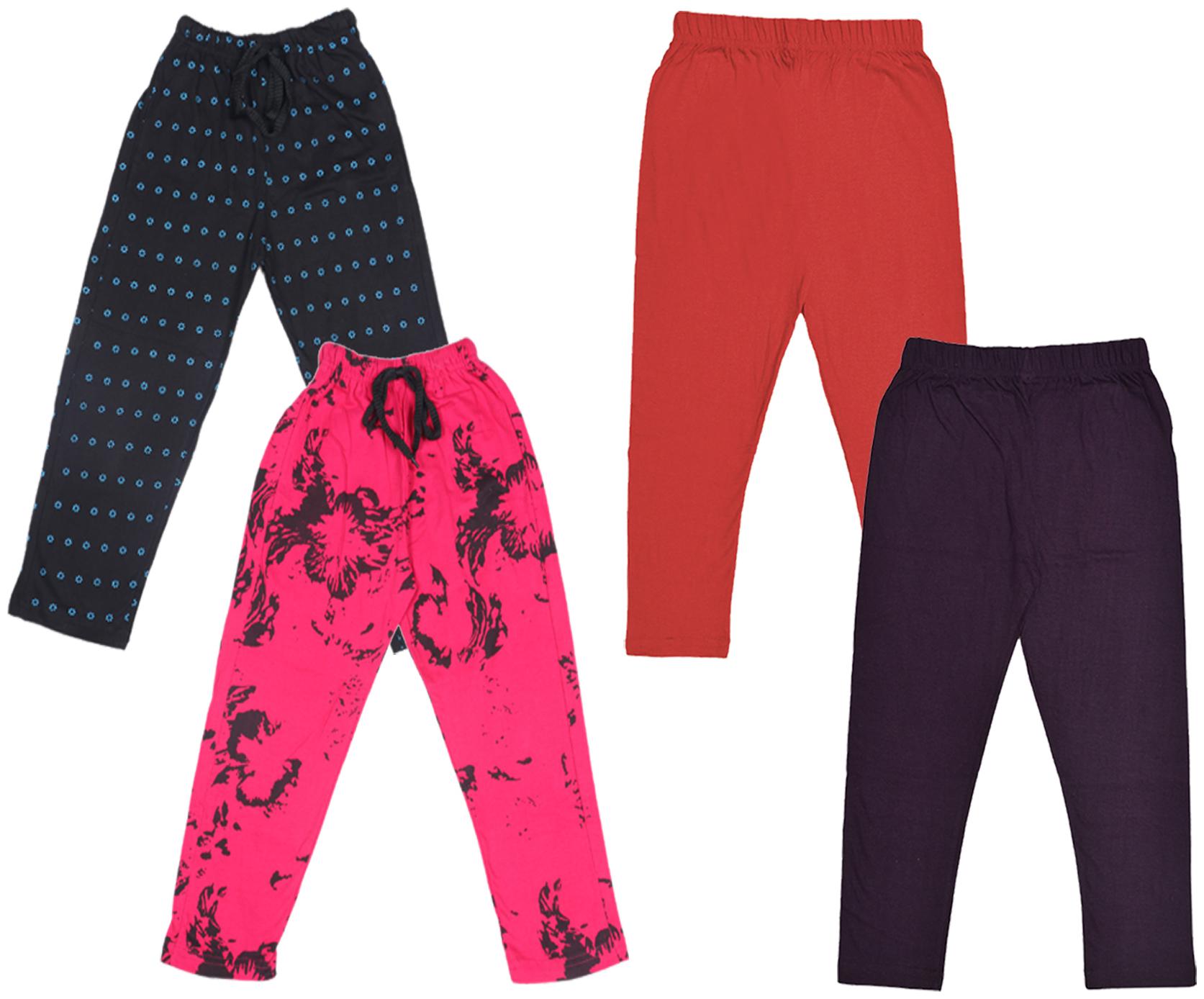 

Kavya Girl Cotton Solid Capri - Multi