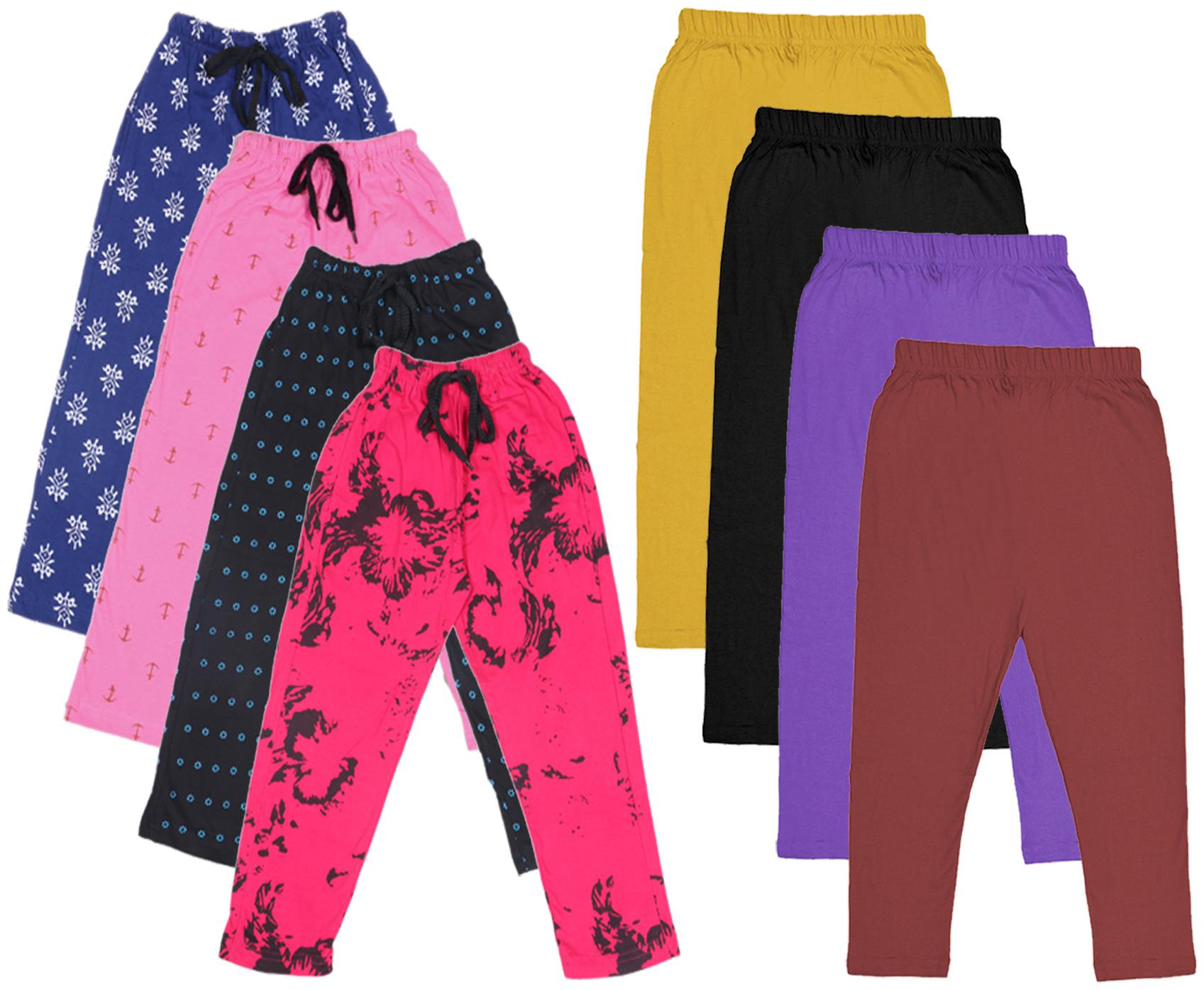 

Kavya Girl Cotton Solid Capri - Multi