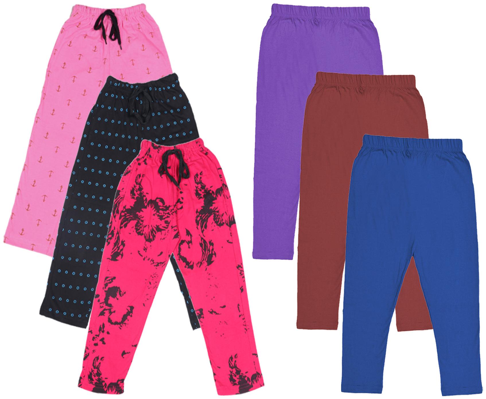 

Kavya Girl Cotton Solid Capri - Multi