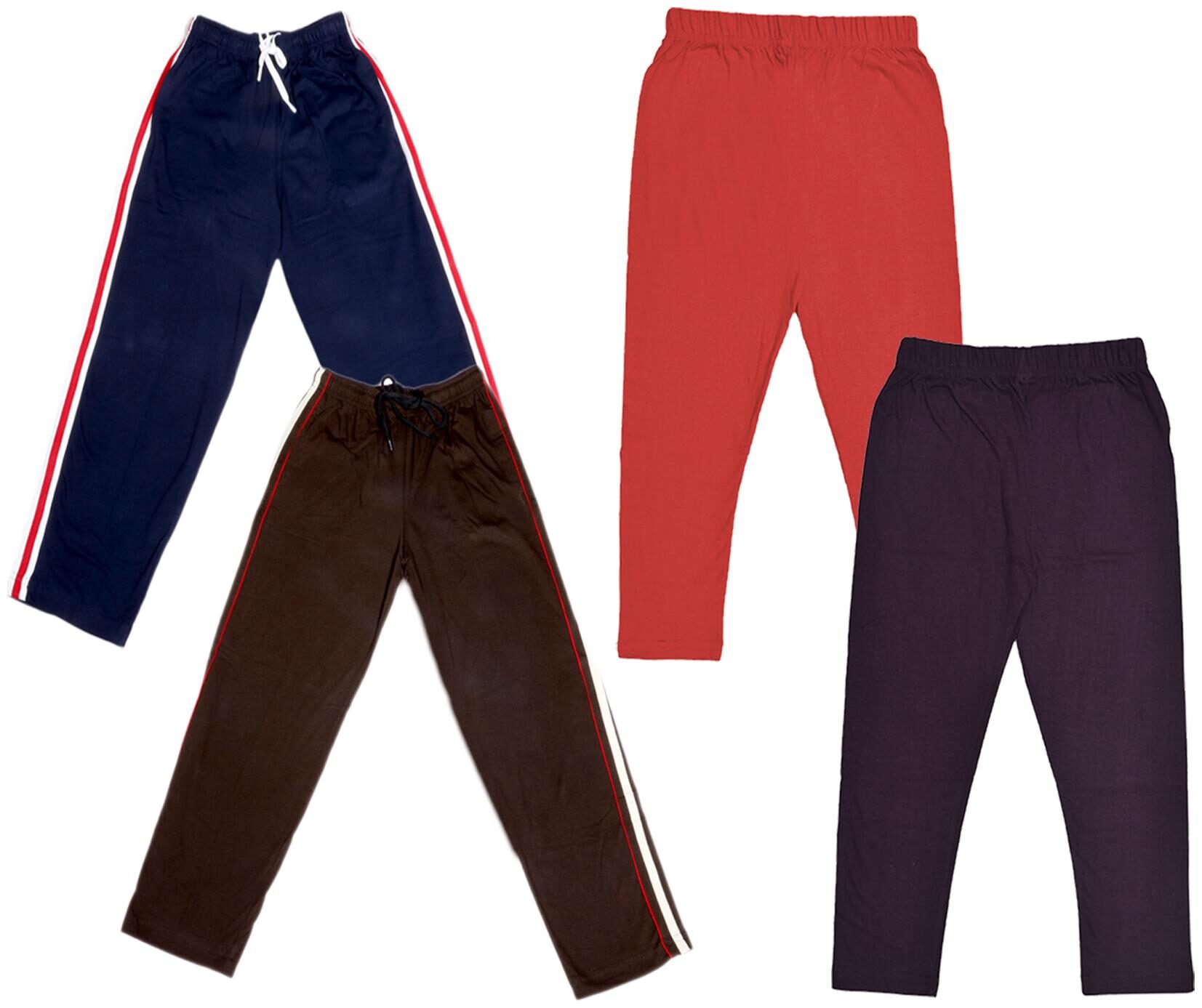 

Kavya Girl Cotton Solid Capri - Multi