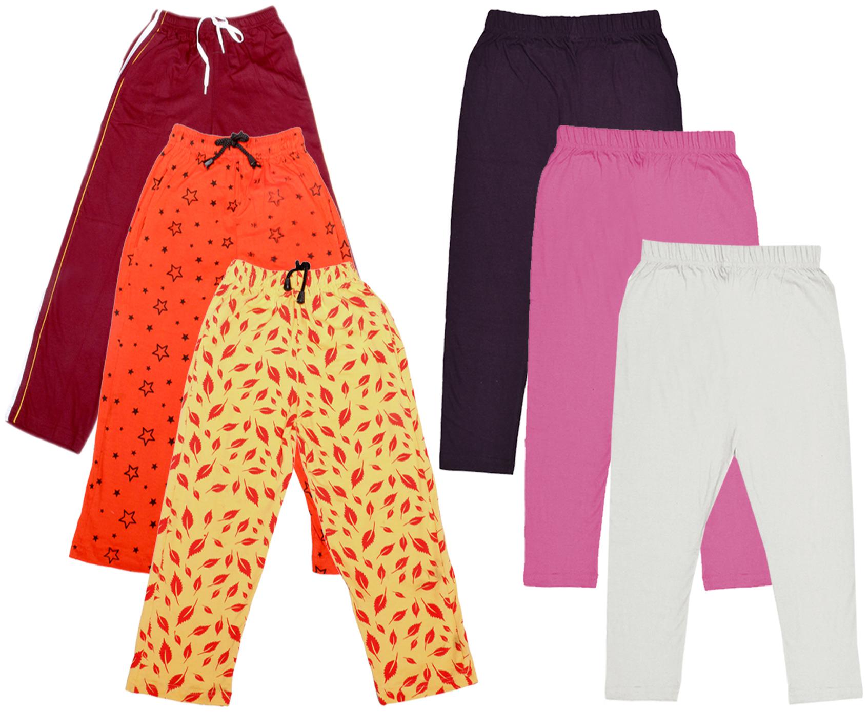 

Kavya Girl Cotton Solid Capri - Multi