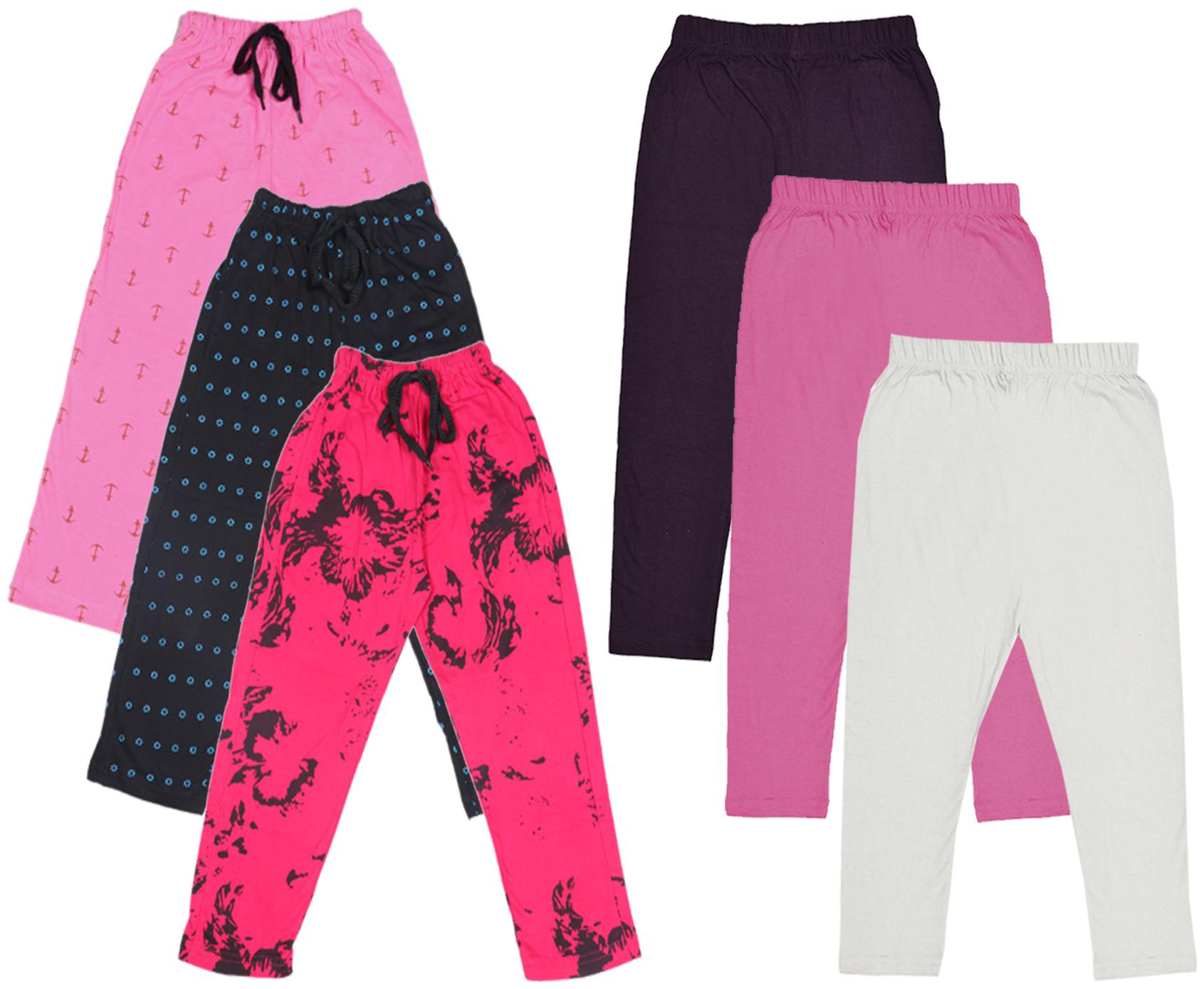 

Kavya Girl Cotton Solid Capri - Multi