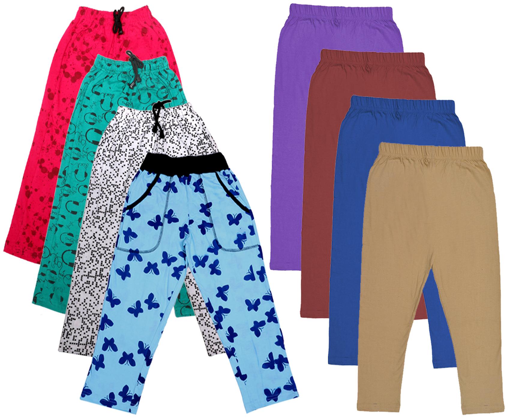 

Kavya Girl Cotton Solid Capri - Multi