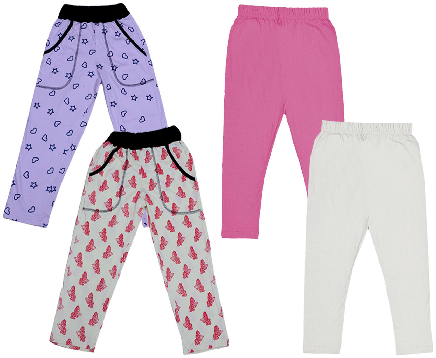 

Kavya Girl Cotton Solid Capri - Multi