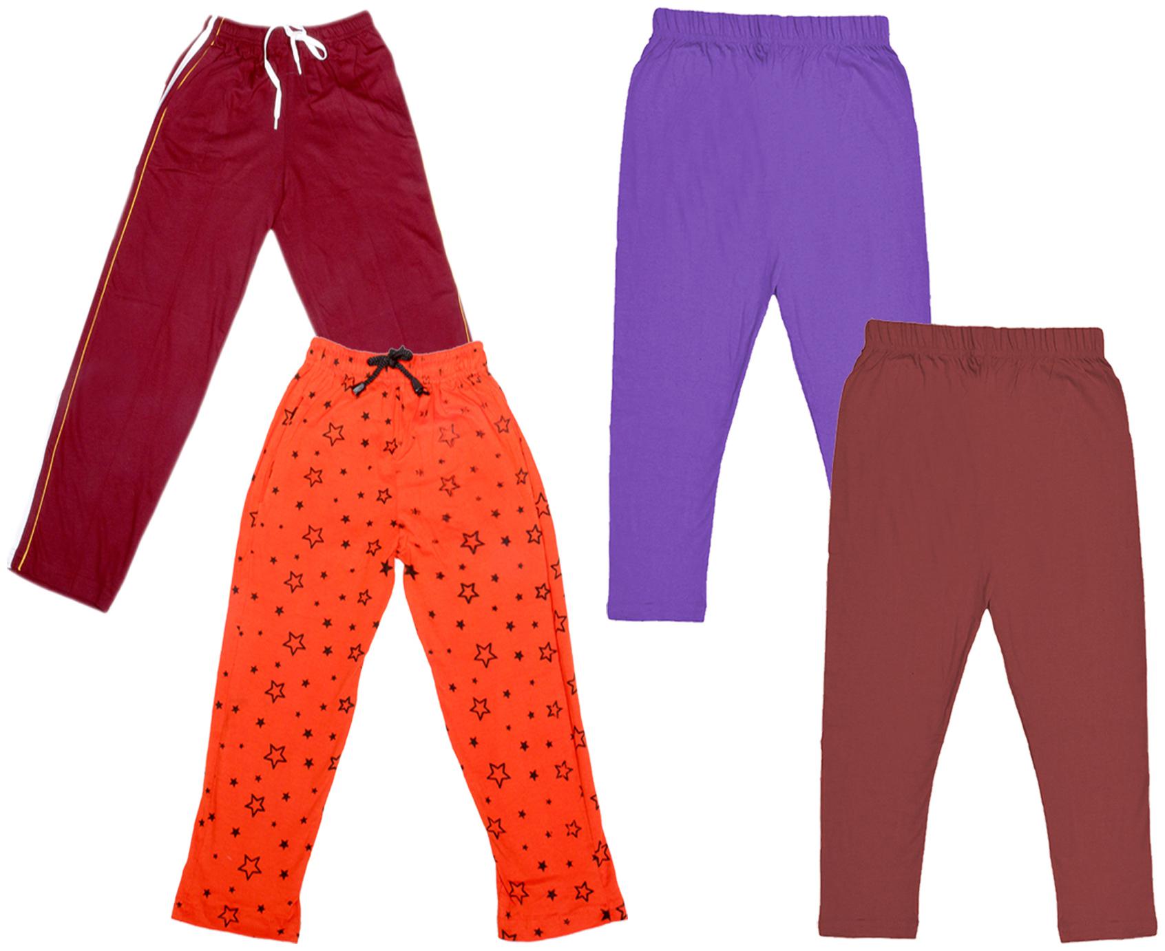 

Kavya Girl Cotton Solid Capri - Multi