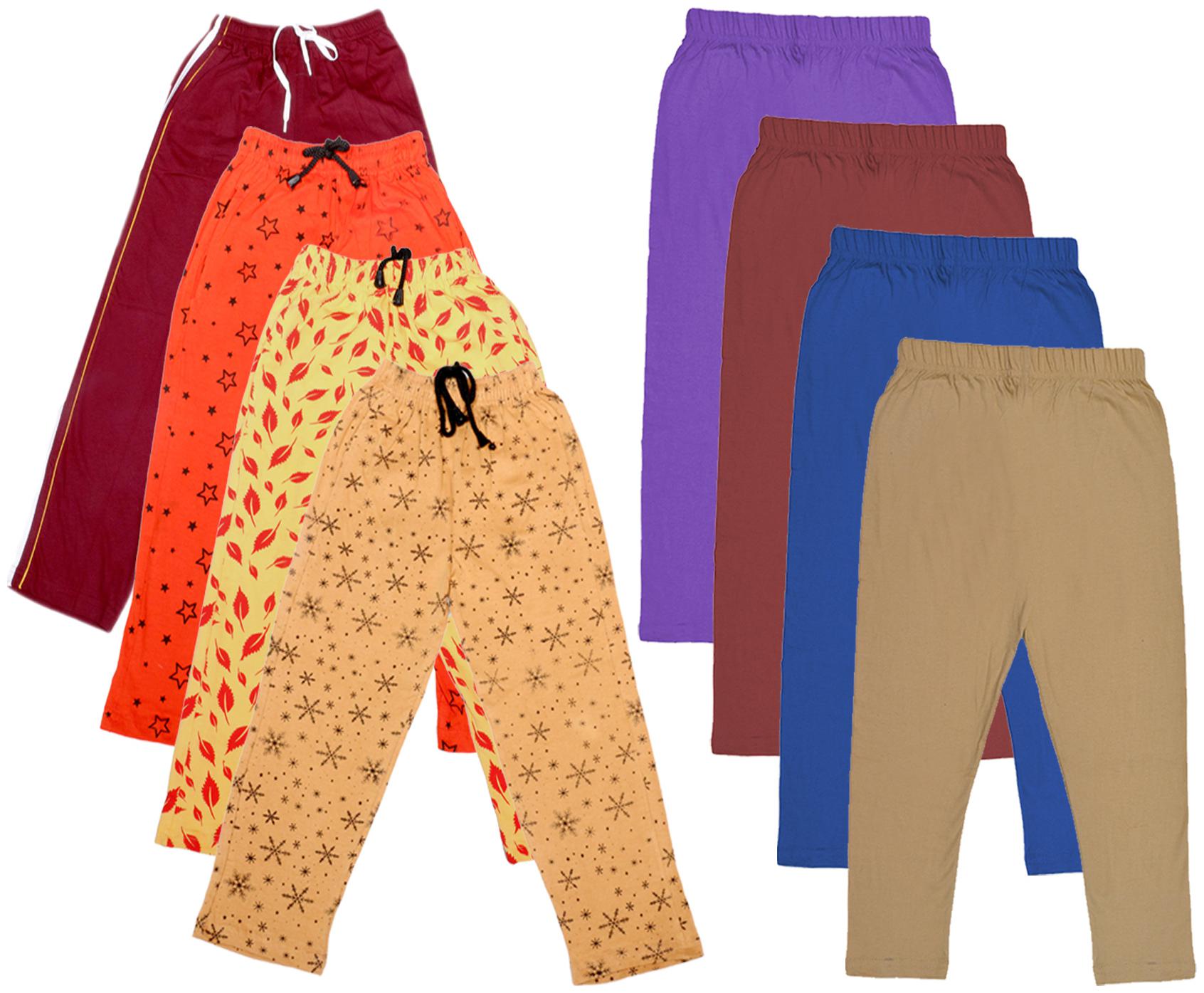 

Kavya Girl Cotton Solid Capri - Multi
