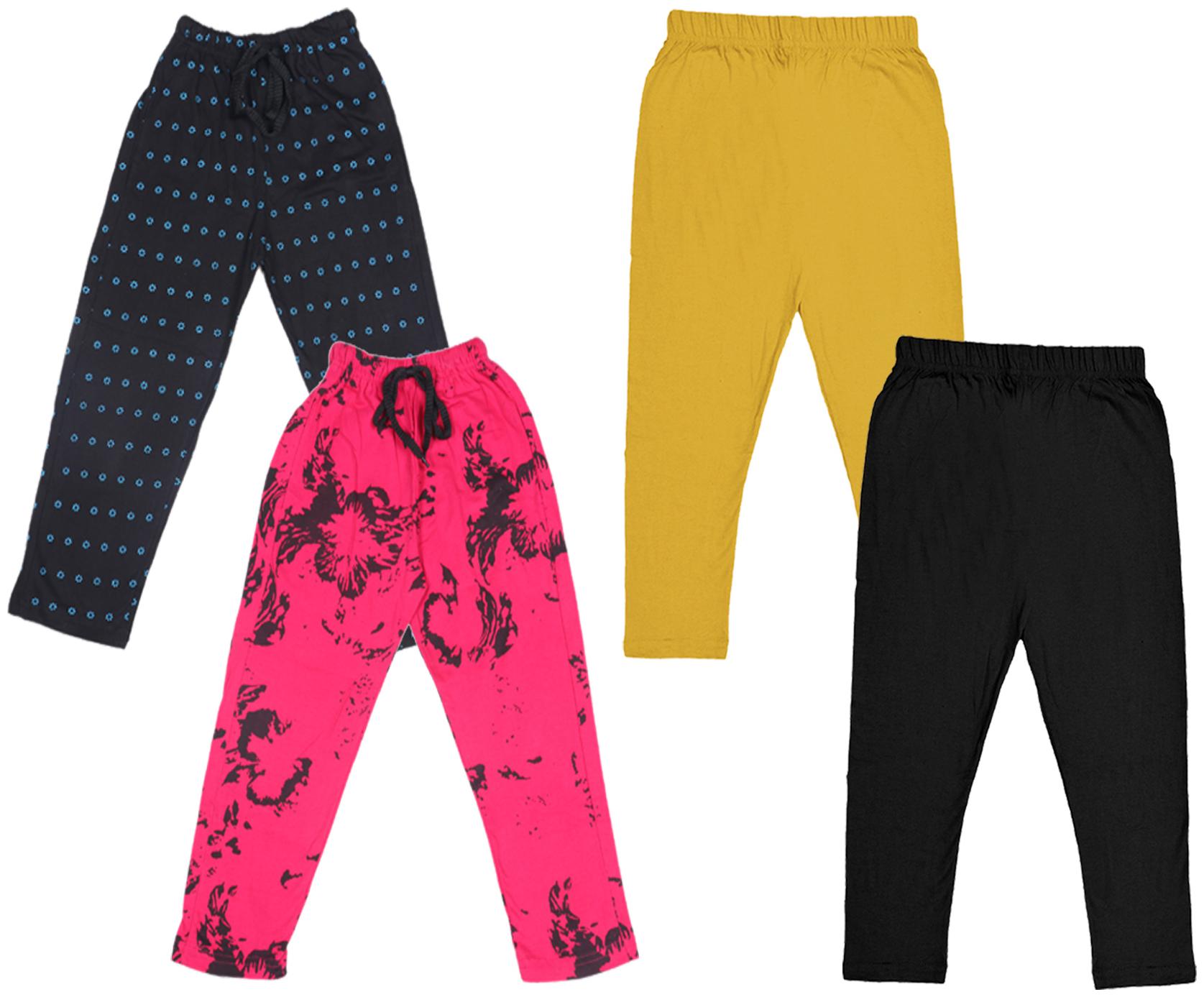 

Kavya Girl Cotton Solid Capri - Multi