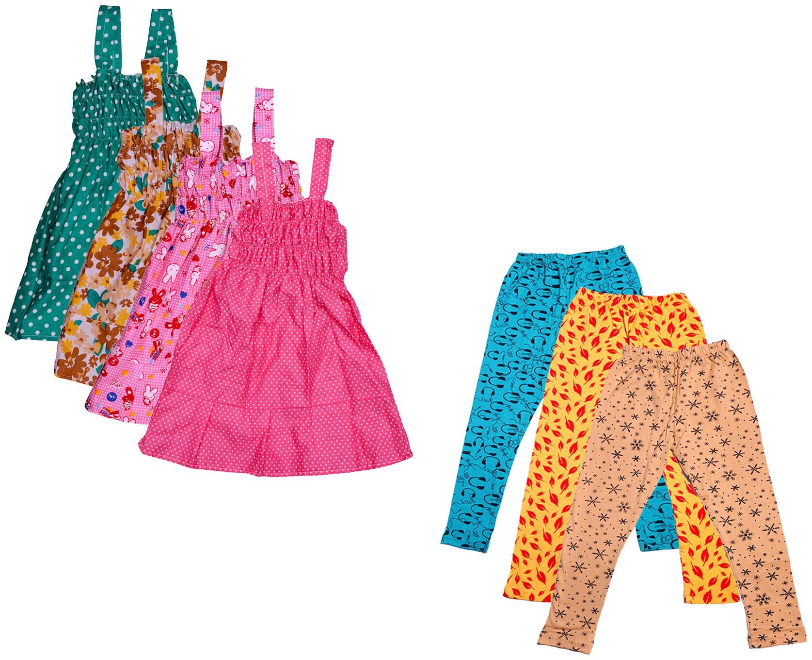 

Kavya Girl Cotton Top Bottom Set - Multi