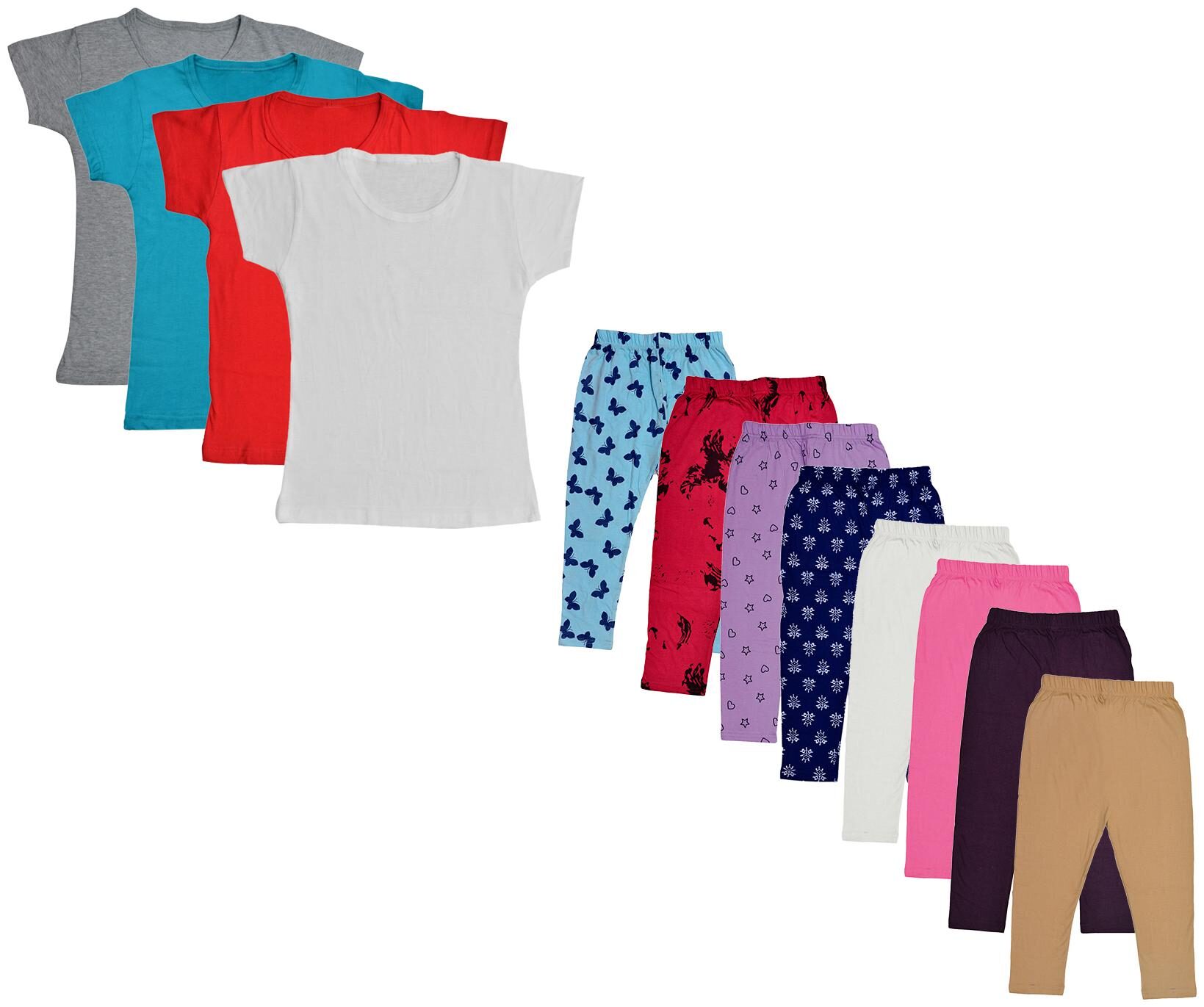 

Kavya Girl Cotton Top Bottom Set - Multi