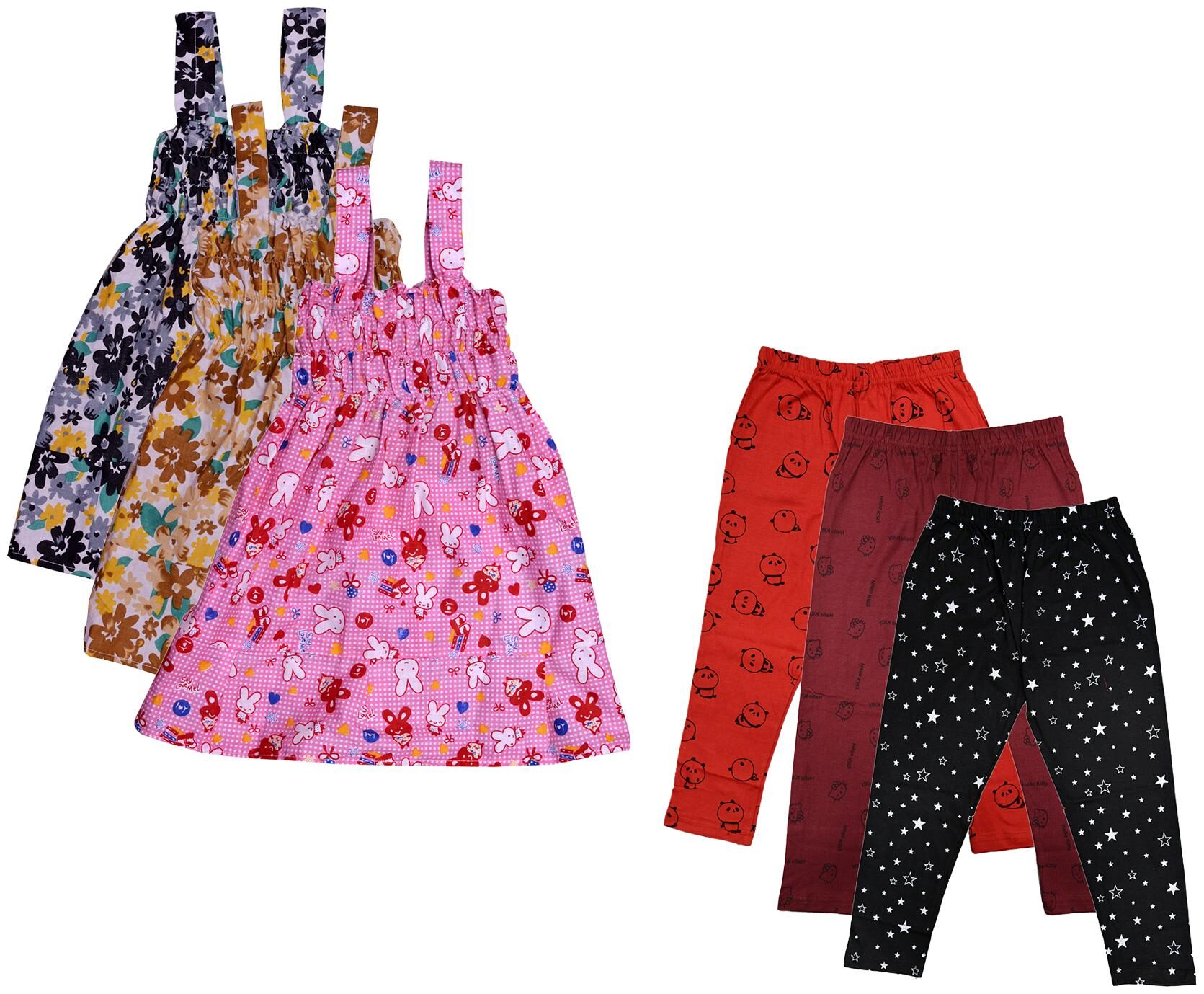 

Kavya Girl Cotton Top Bottom Set - Multi