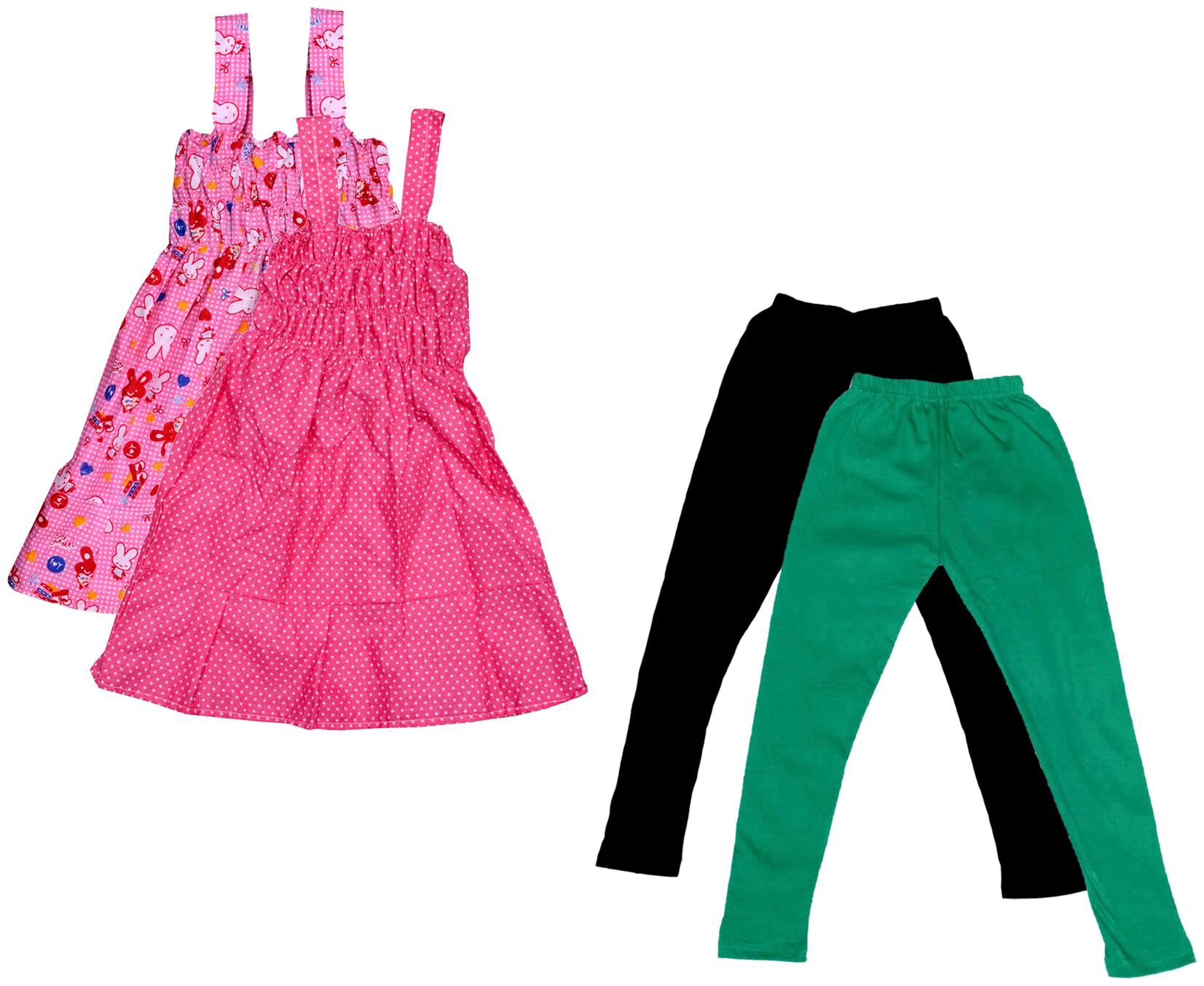 

Kavya Girl Cotton Top Bottom Set - Multi