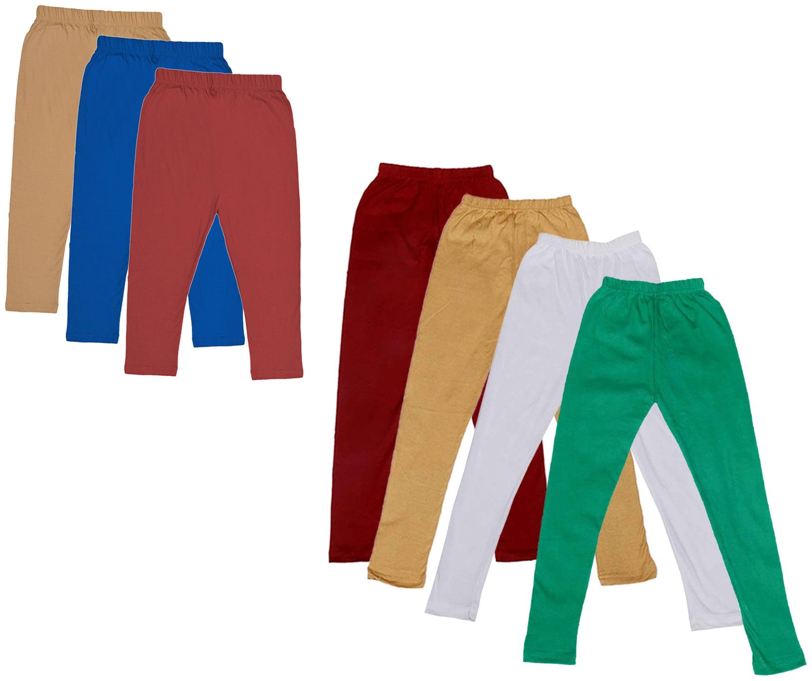 

Kavya Girl Cotton Solid Capri - Multi
