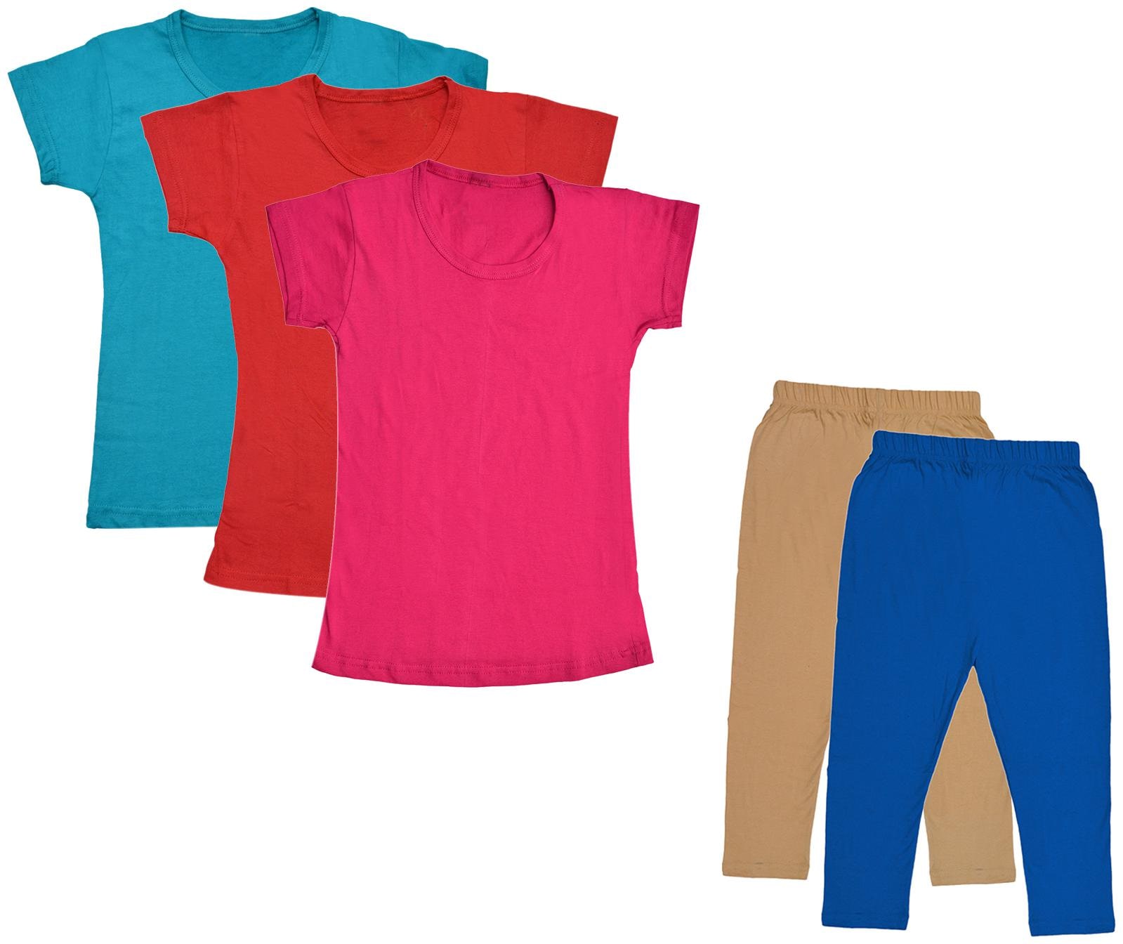 

Kavya Girl Cotton Top Bottom Set - Multi