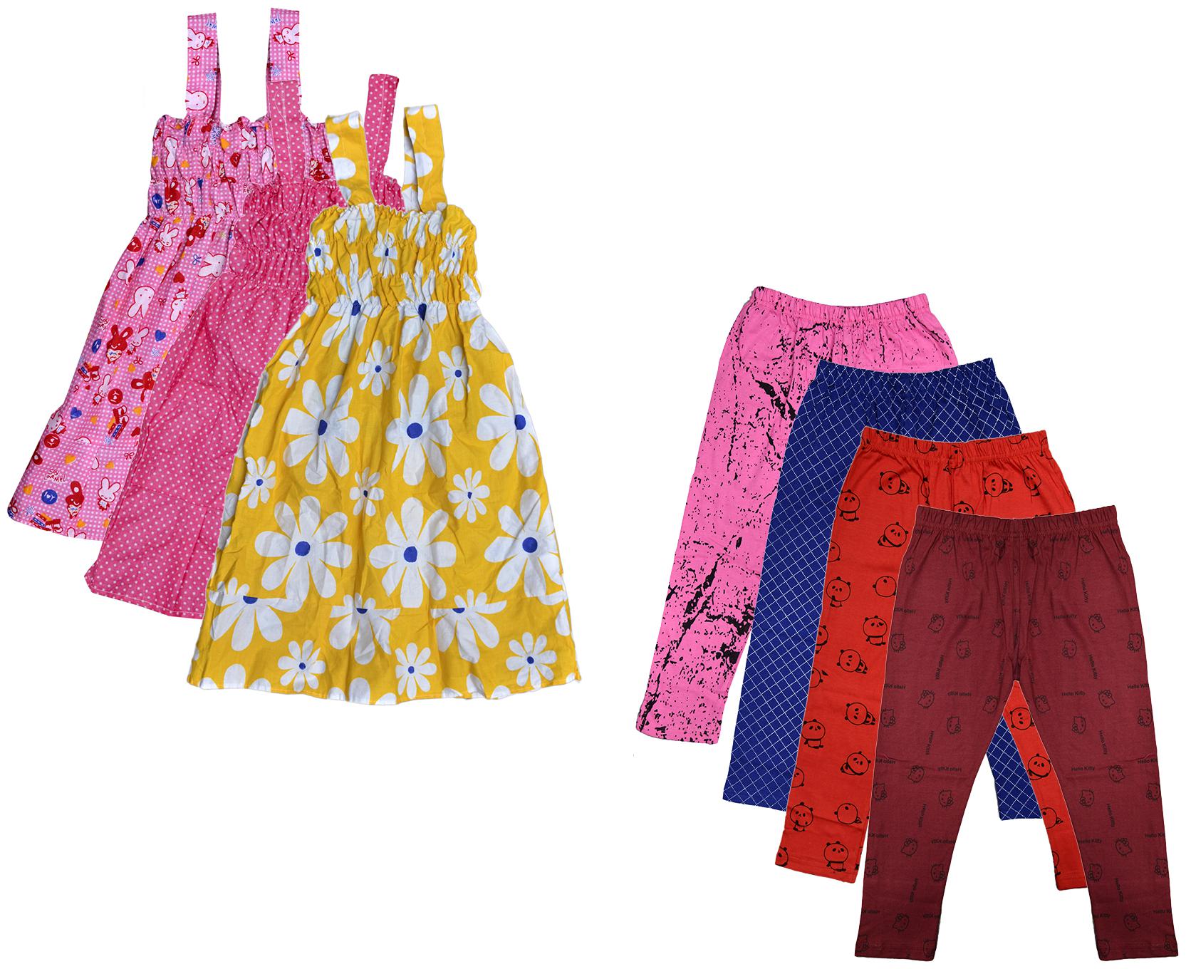 

Kavya Girl Cotton Top Bottom Set - Multi