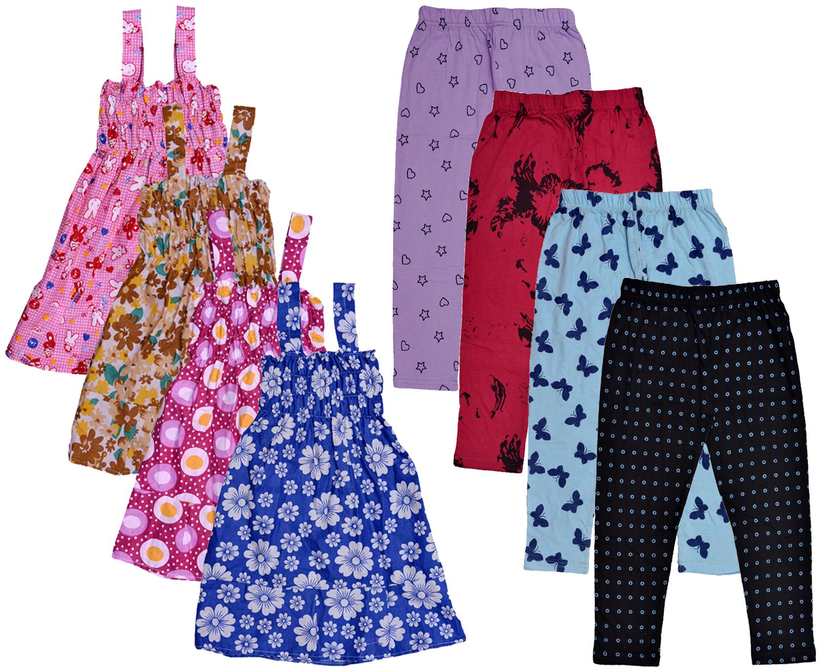 

Kavya Girl Cotton Top Bottom Set - Multi
