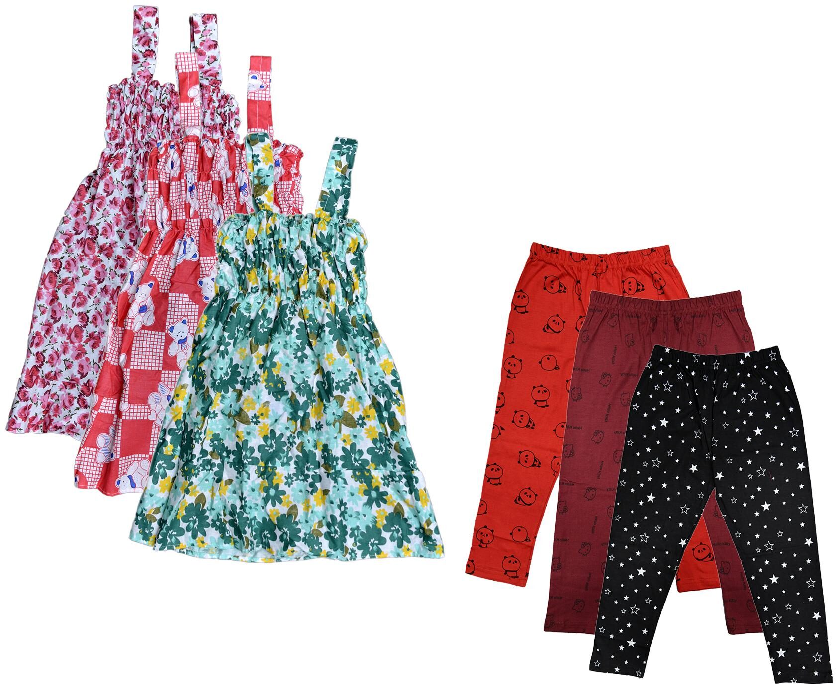 

Kavya Girl Cotton Top Bottom Set - Multi