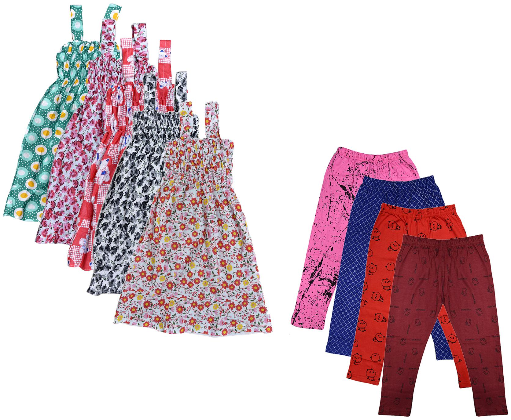 

Kavya Girl Cotton Top Bottom Set - Multi