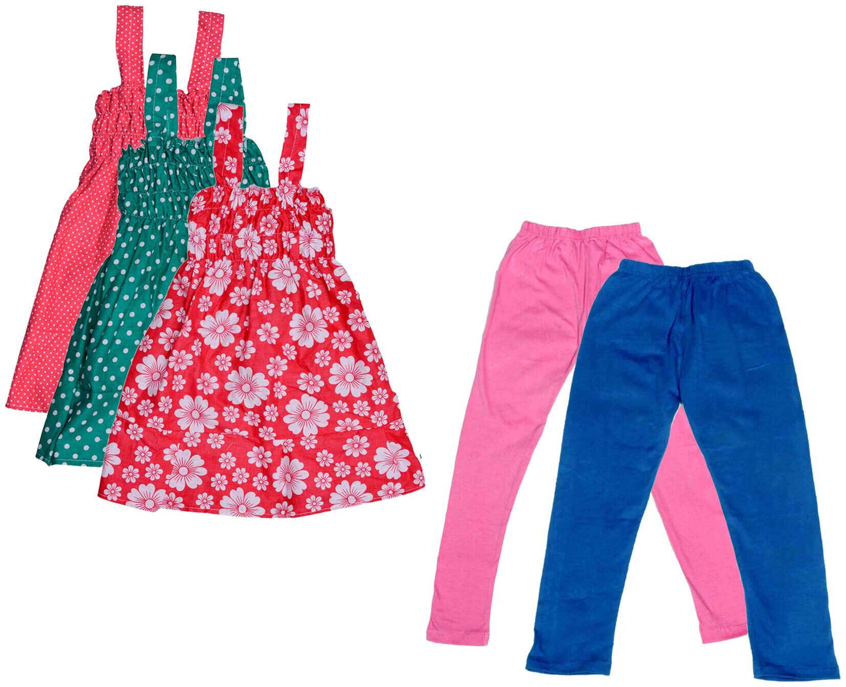

Kavya Girl Cotton Top Bottom Set - Multi