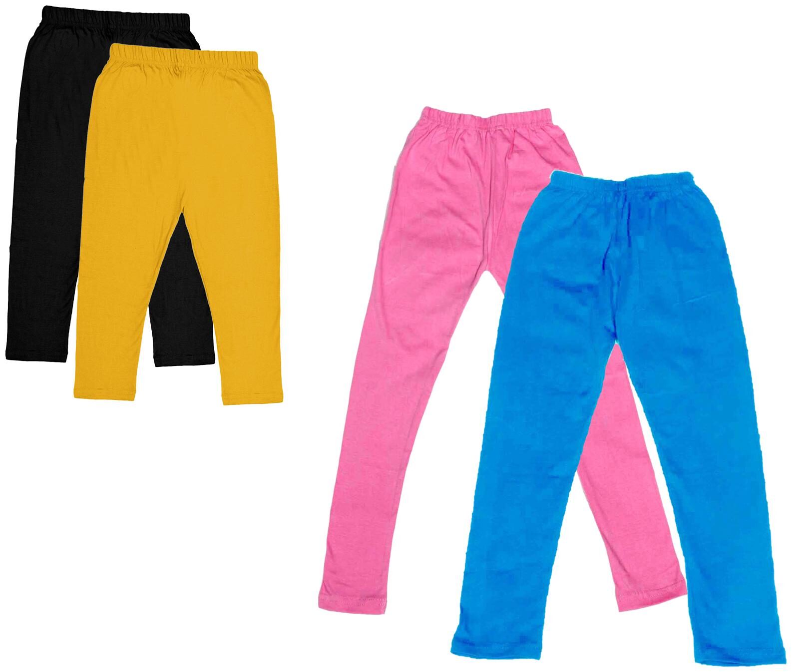 

Kavya Girl Cotton Solid Capri - Multi