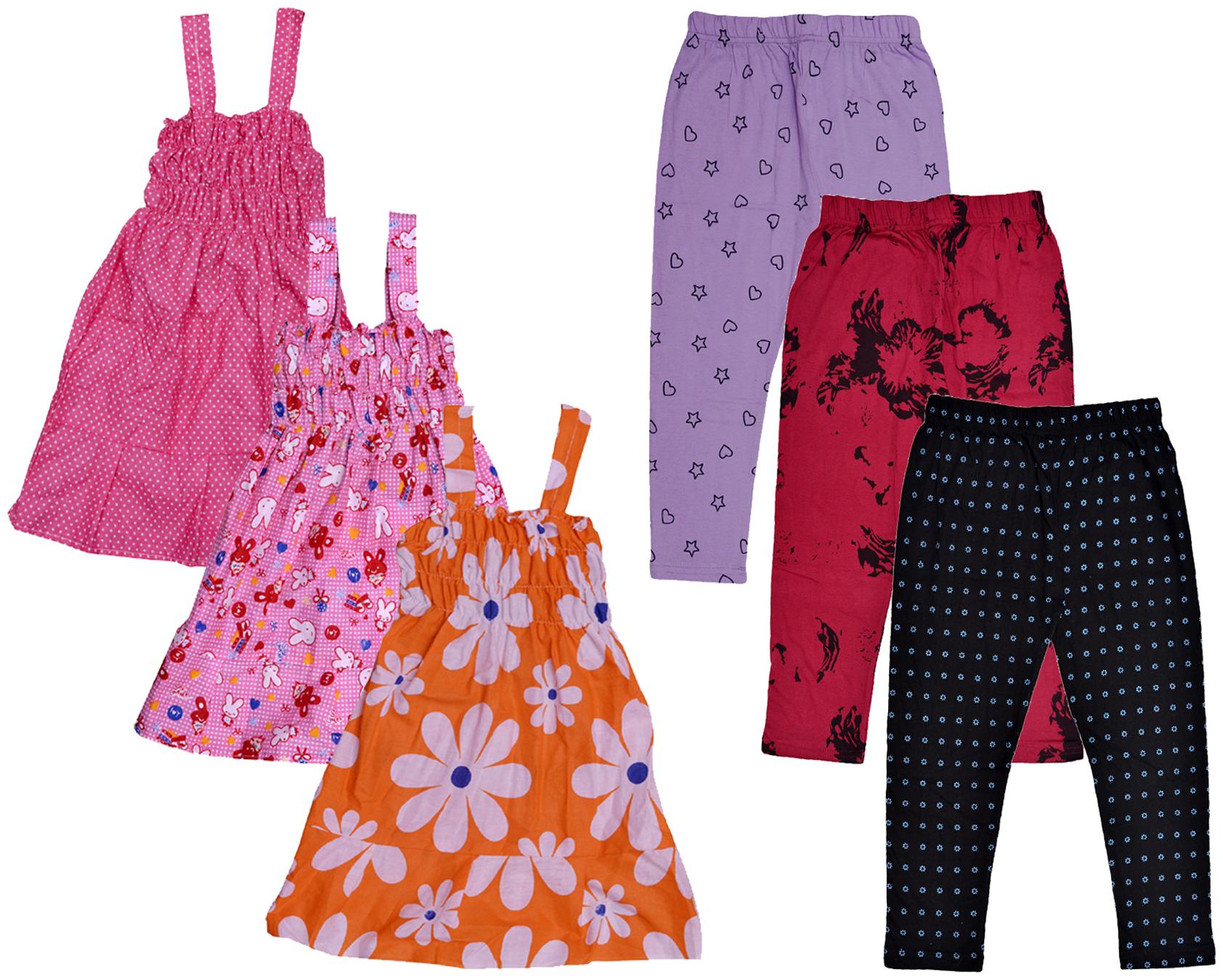 

Kavya Girl Cotton Top Bottom Set - Multi
