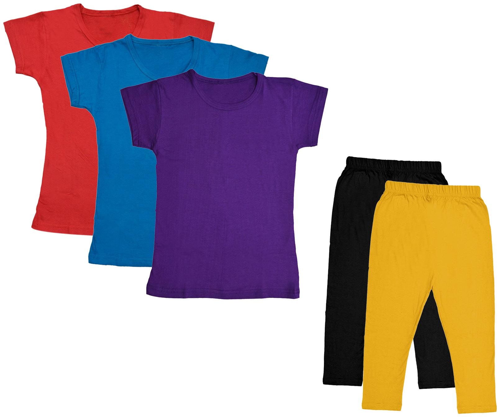 

Kavya Girl Cotton Top Bottom Set - Multi