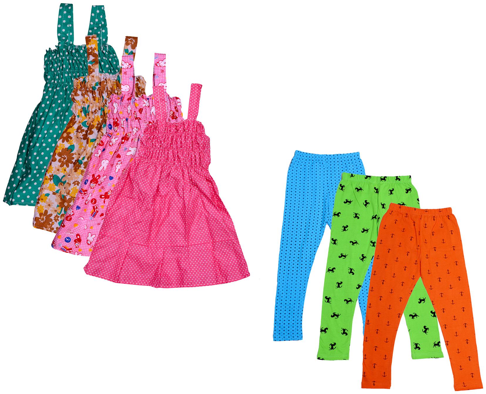 

Kavya Girl Cotton Top Bottom Set - Multi