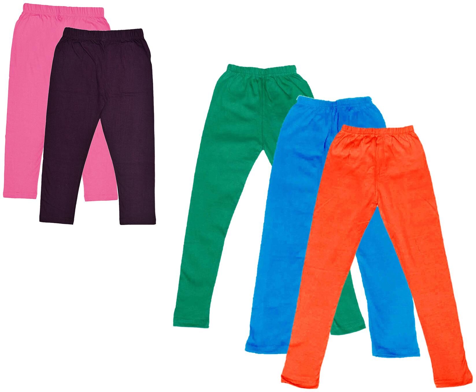 

Kavya Girl Cotton Solid Capri - Multi
