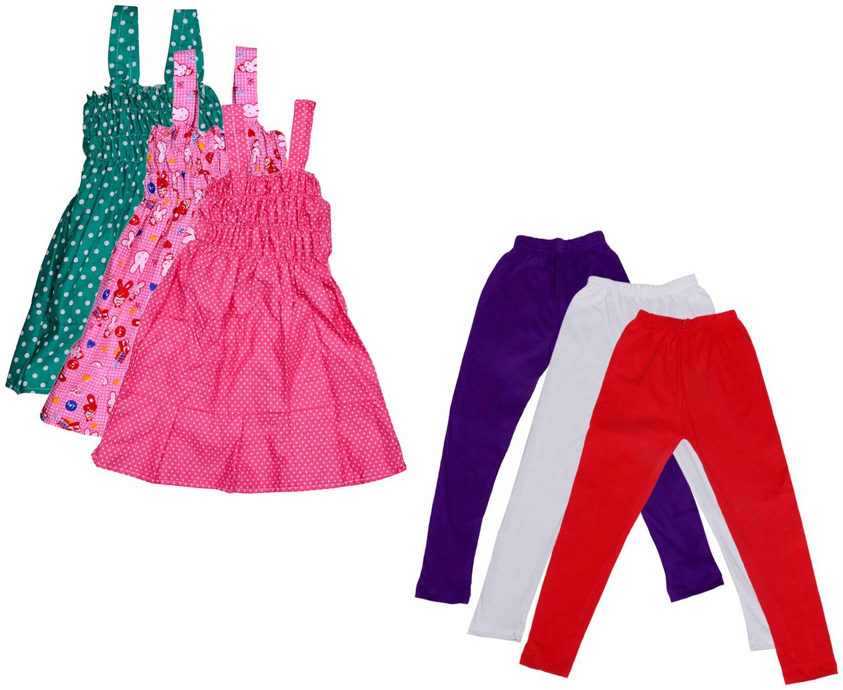 

Kavya Girl Cotton Top Bottom Set - Multi