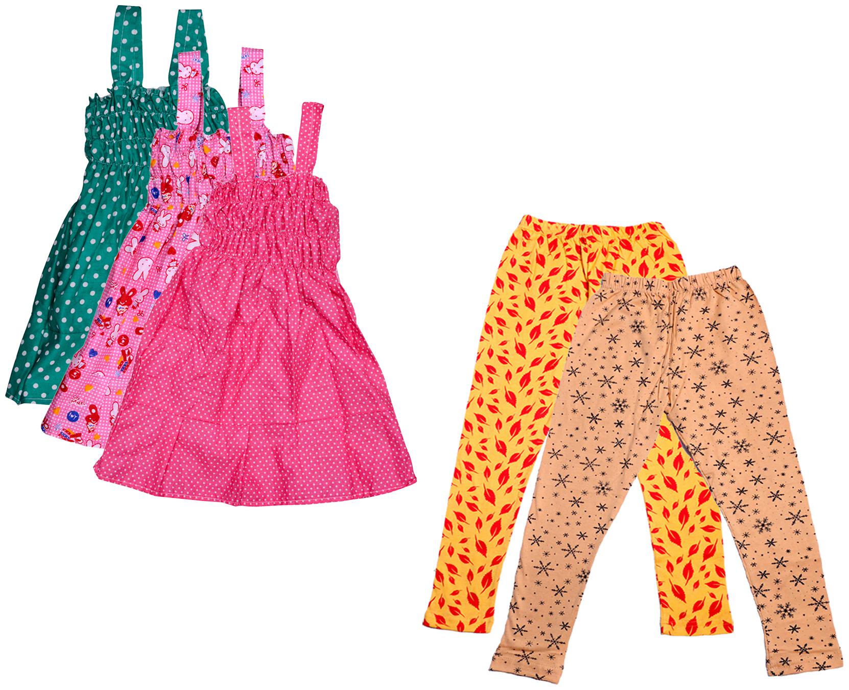 

Kavya Girl Cotton Top Bottom Set - Multi