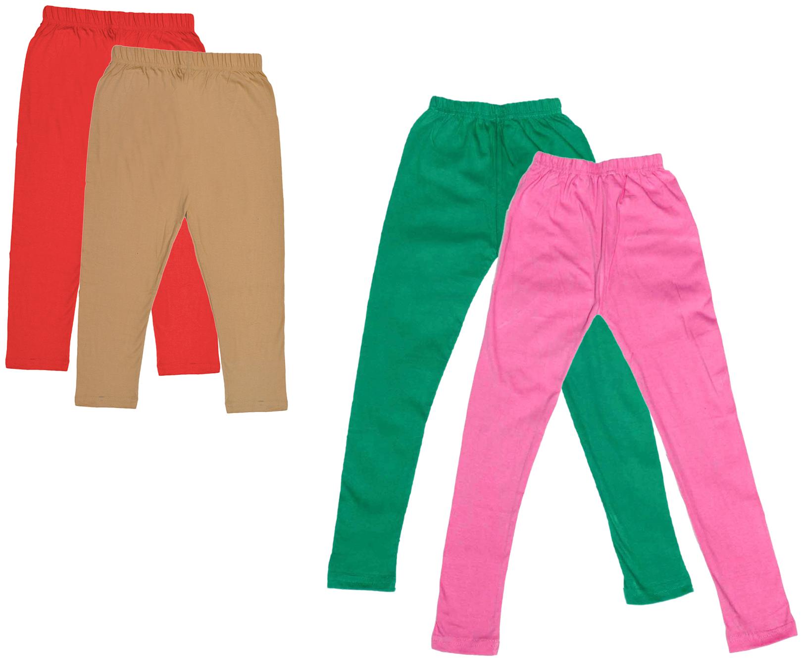 

Kavya Girl Cotton Solid Capri - Multi