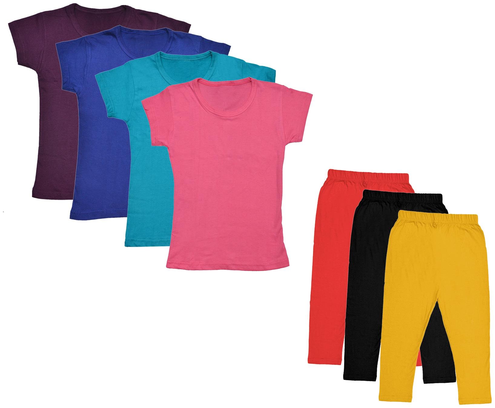 

Kavya Girl Cotton Top Bottom Set - Multi