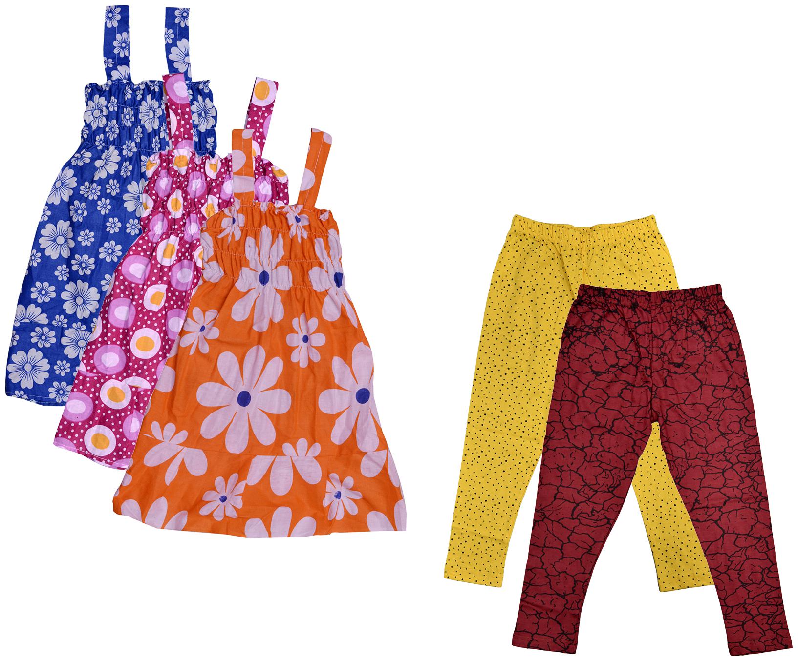 

Kavya Girl Cotton Top Bottom Set - Multi