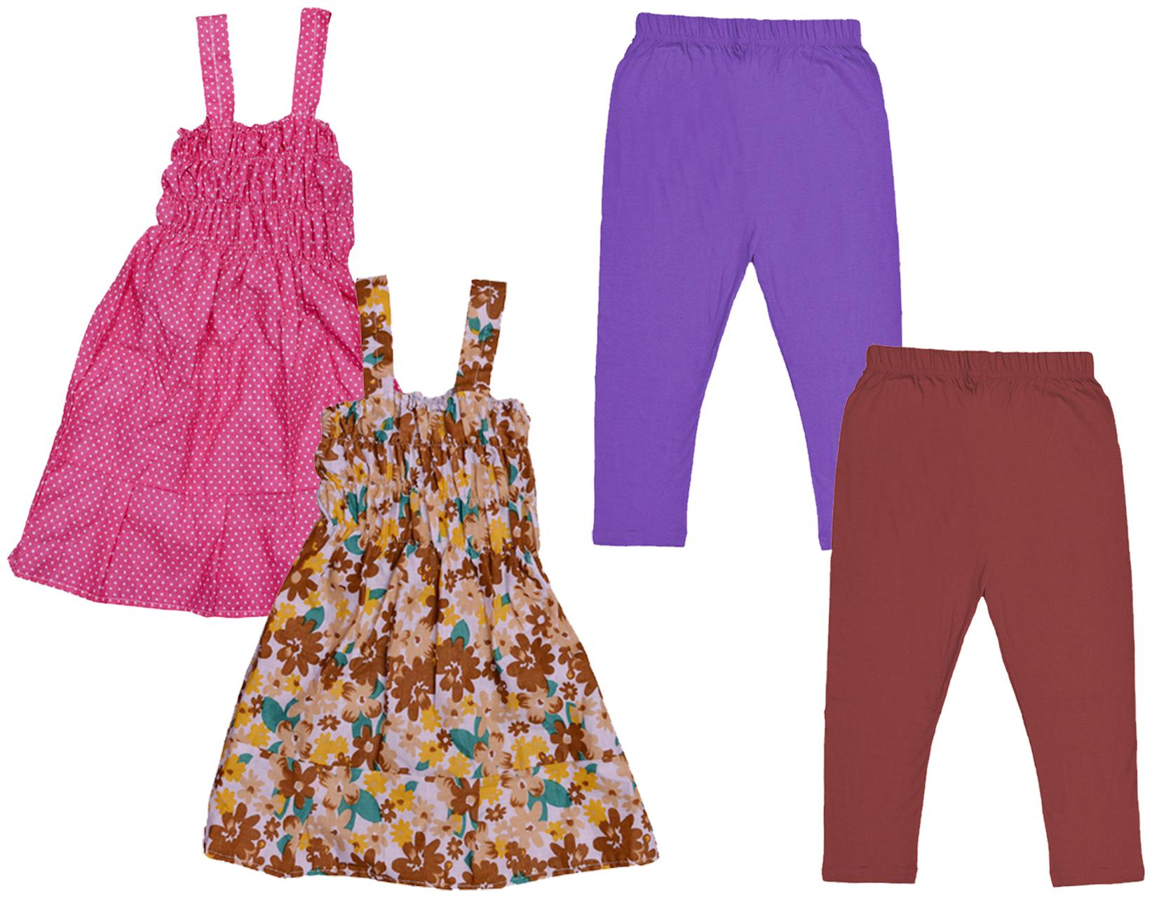 

Kavya Girl Cotton Top Bottom Set - Multi
