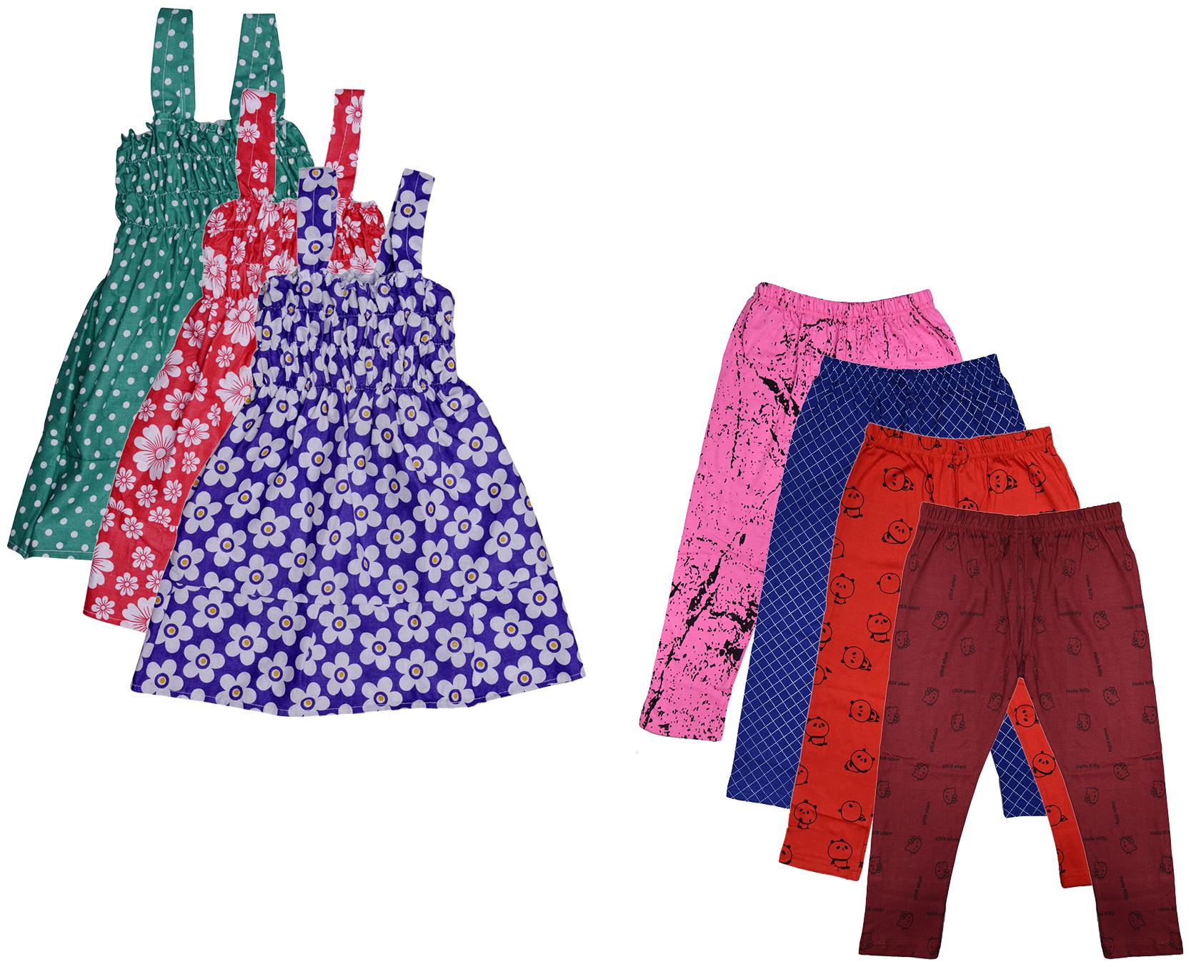 

Kavya Girl Cotton Top Bottom Set - Multi