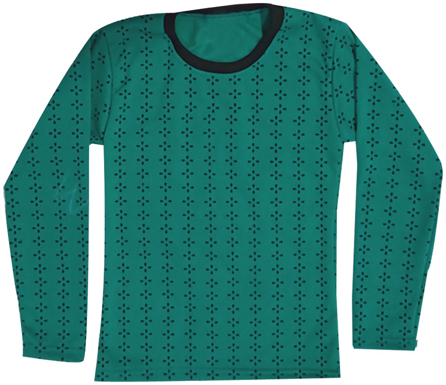 

Kavya Girl Wool Printed T shirt - Green