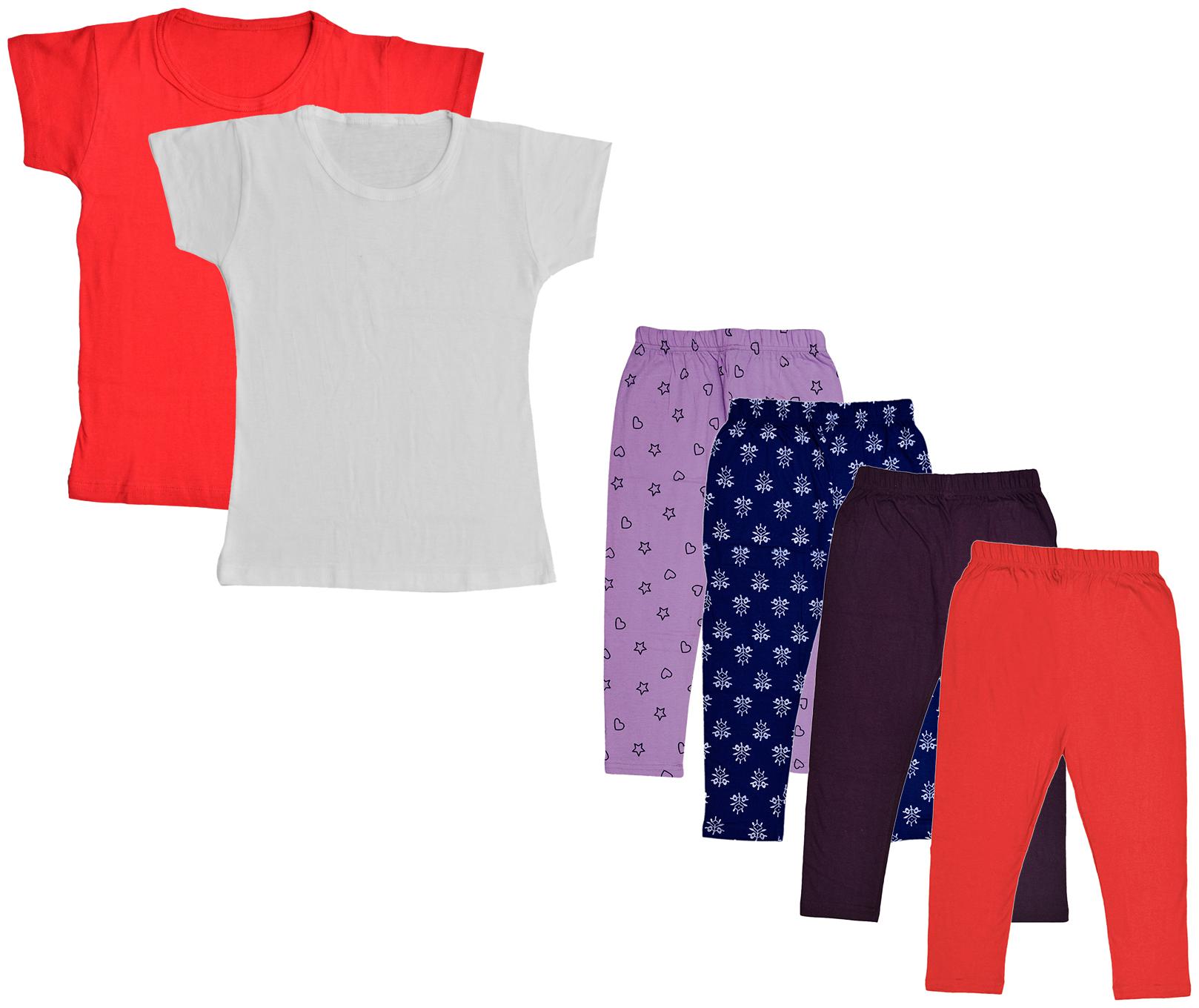 

Kavya Girl Cotton Top Bottom Set - Multi