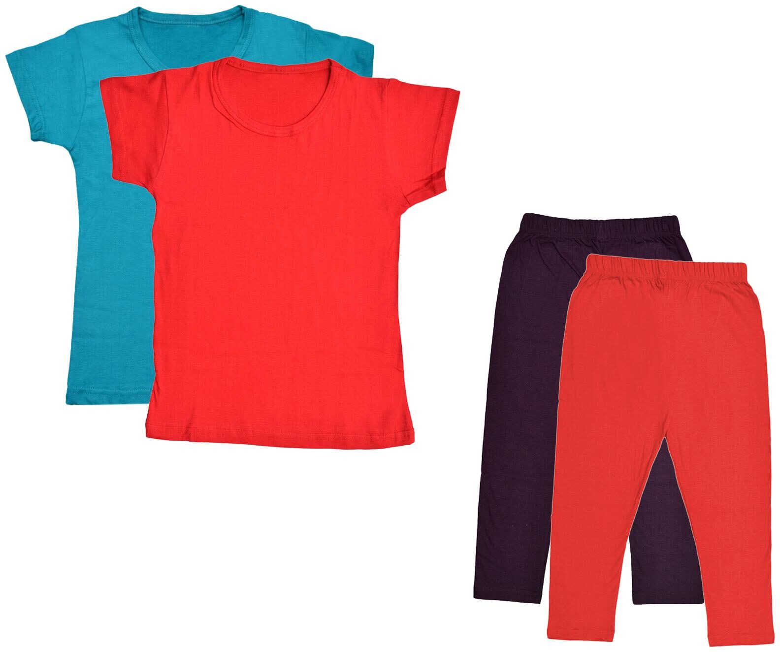 

Kavya Girl Cotton Top Bottom Set - Multi