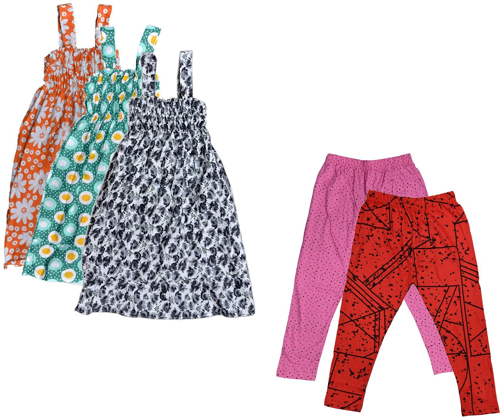 

Kavya Girl Cotton Top Bottom Set - Multi