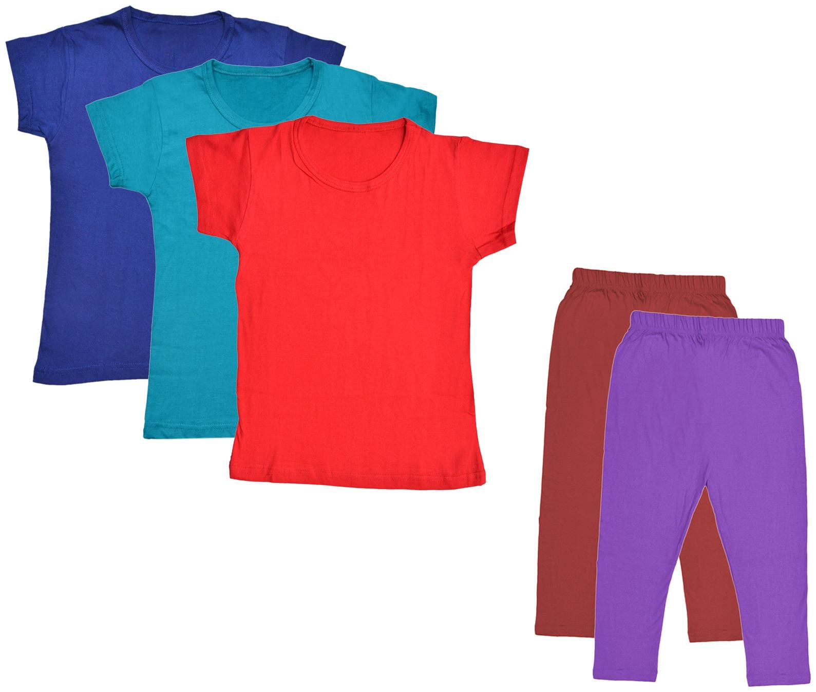 

Kavya Girl Cotton Top Bottom Set - Multi