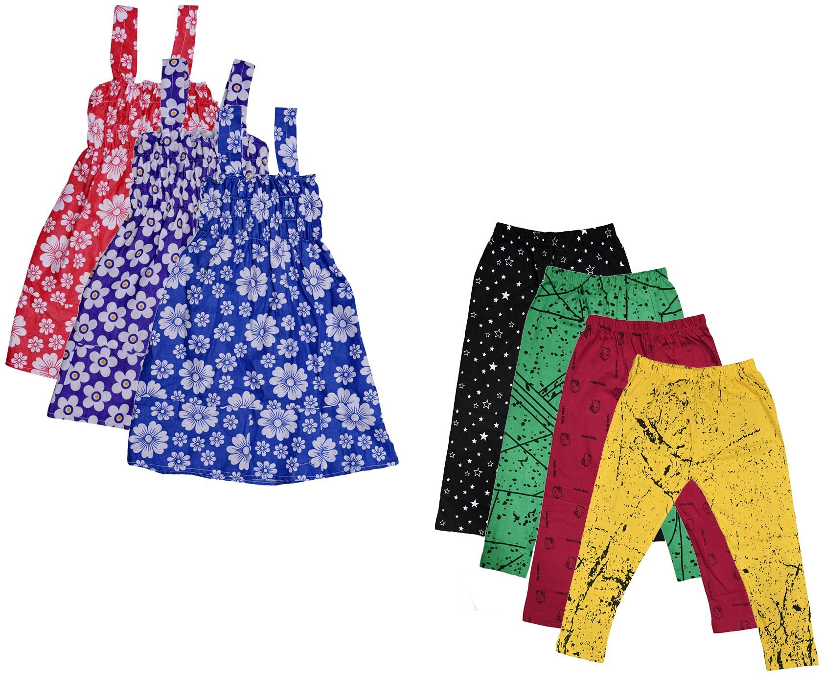 

Kavya Girl Cotton Top Bottom Set - Multi
