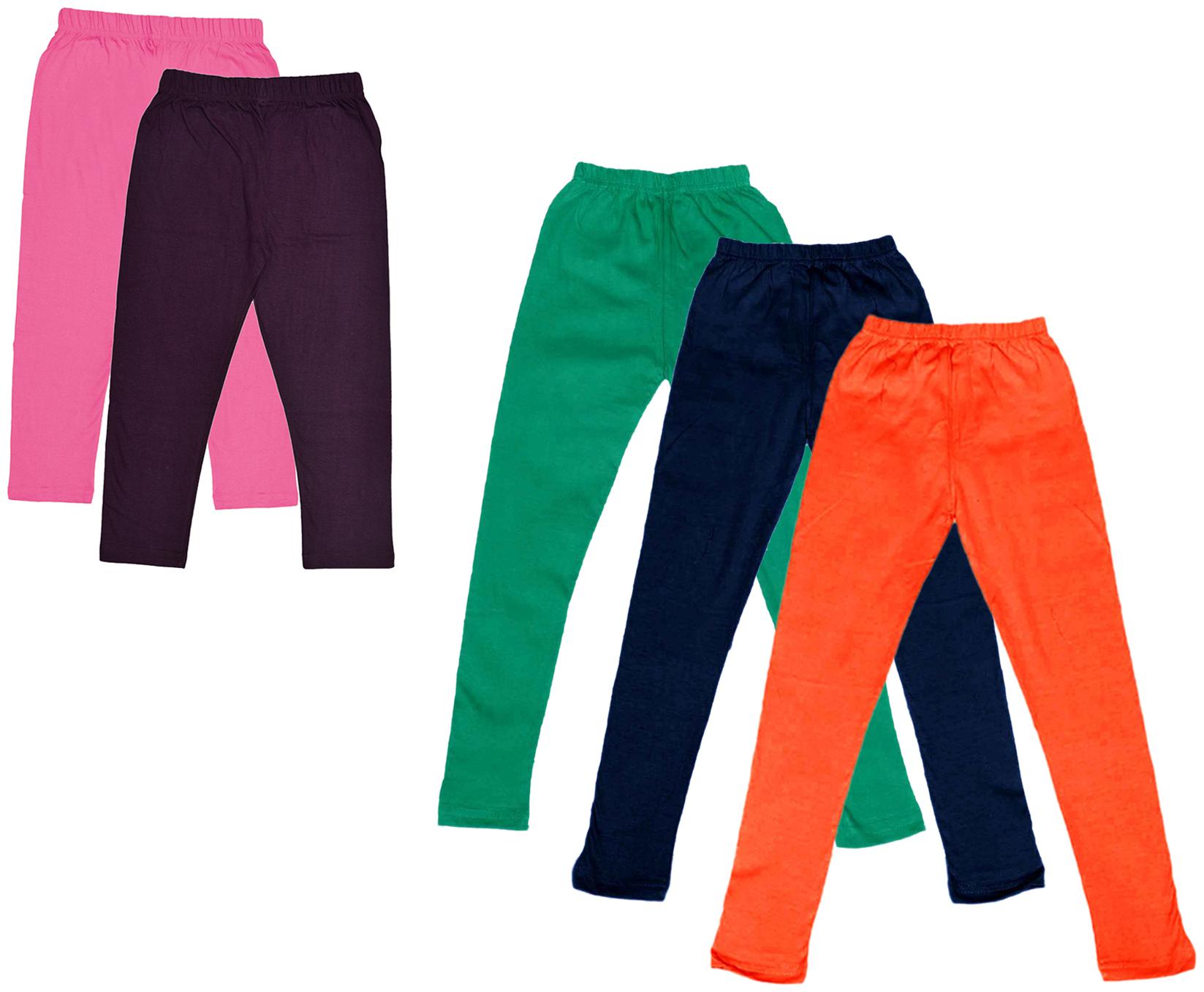

Kavya Girl Cotton Solid Capri - Multi