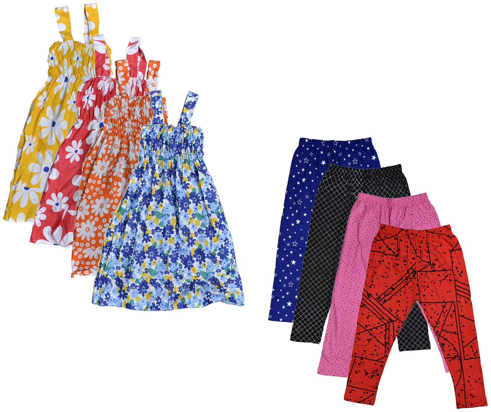 

Kavya Girl Cotton Top Bottom Set - Multi