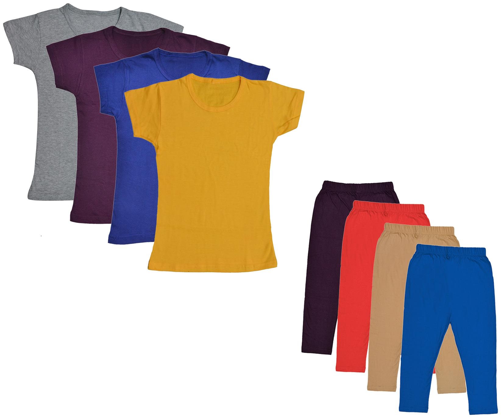 

Kavya Girl Cotton Top Bottom Set - Multi