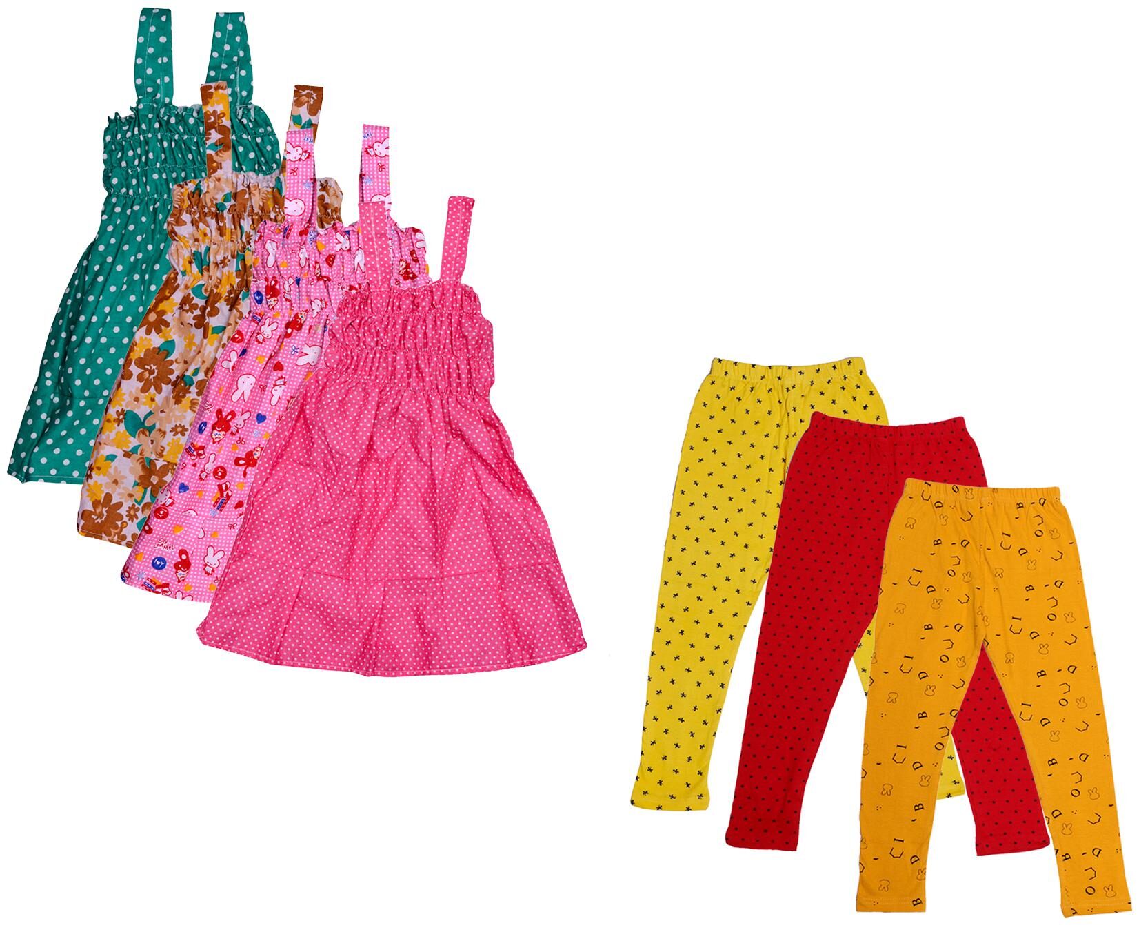 

Kavya Girl Cotton Top Bottom Set - Multi